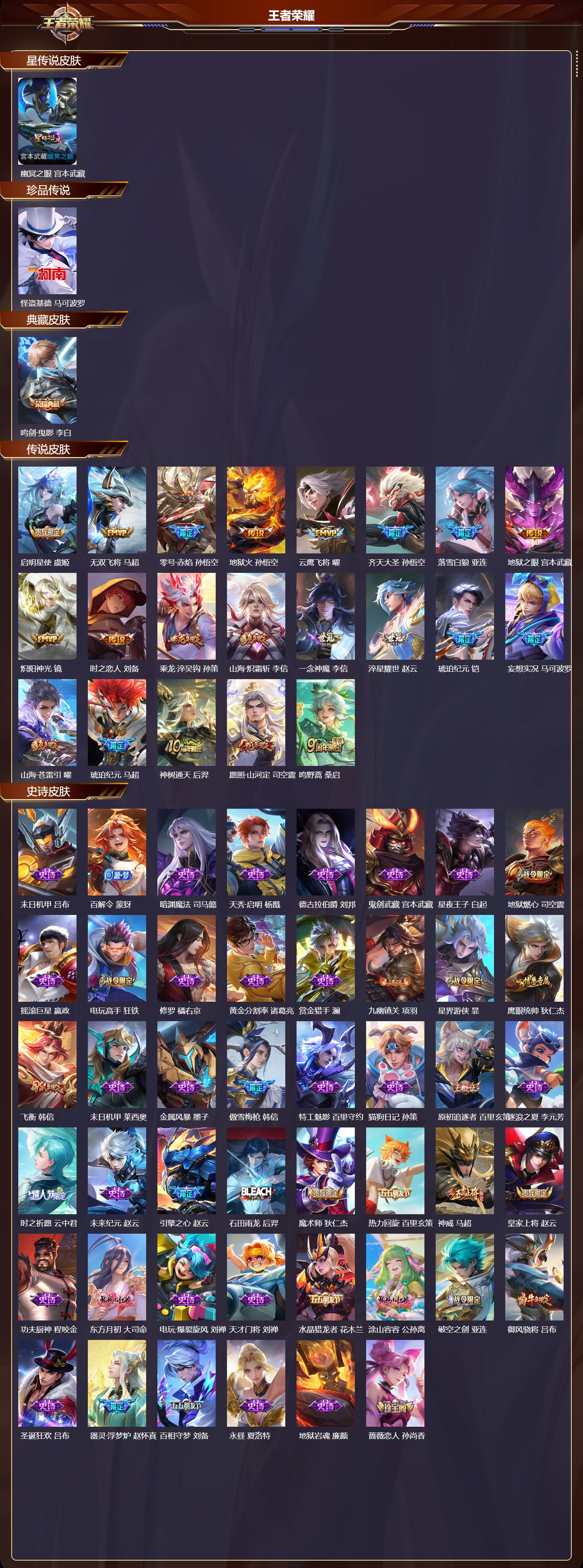 WZQM4303822王者荣耀账号详情图2