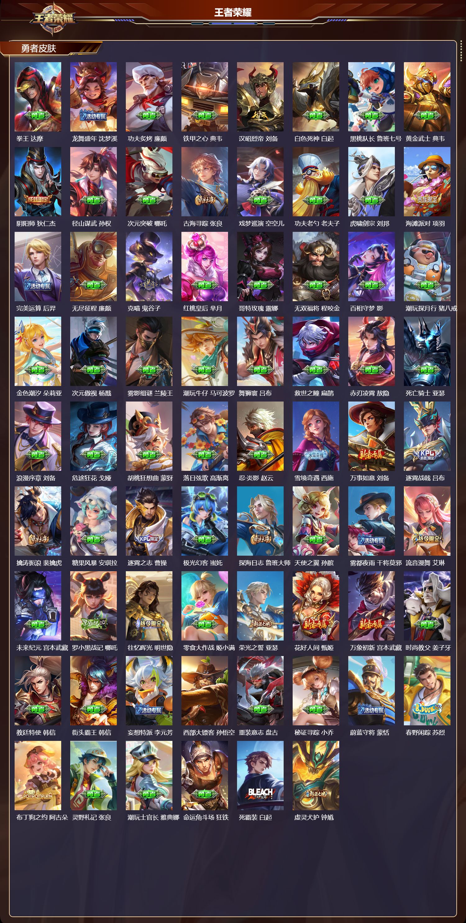 WZQM4303265王者荣耀账号详情图3