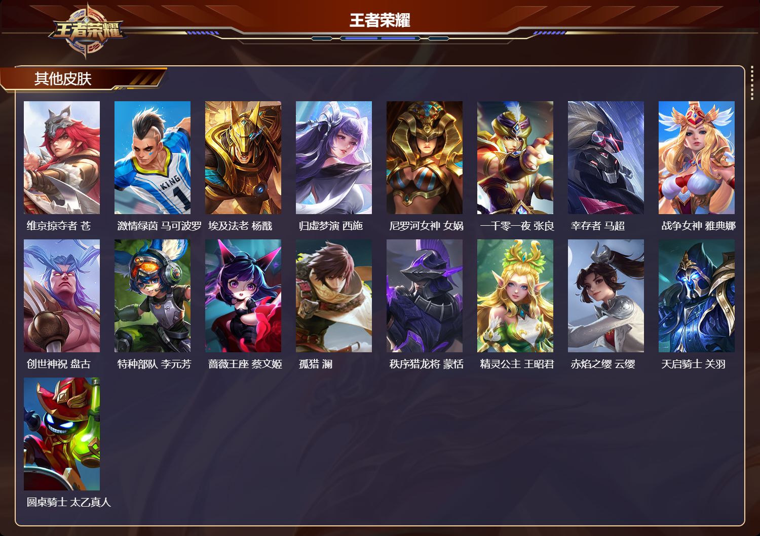 WZMK4302533王者荣耀账号详情图3