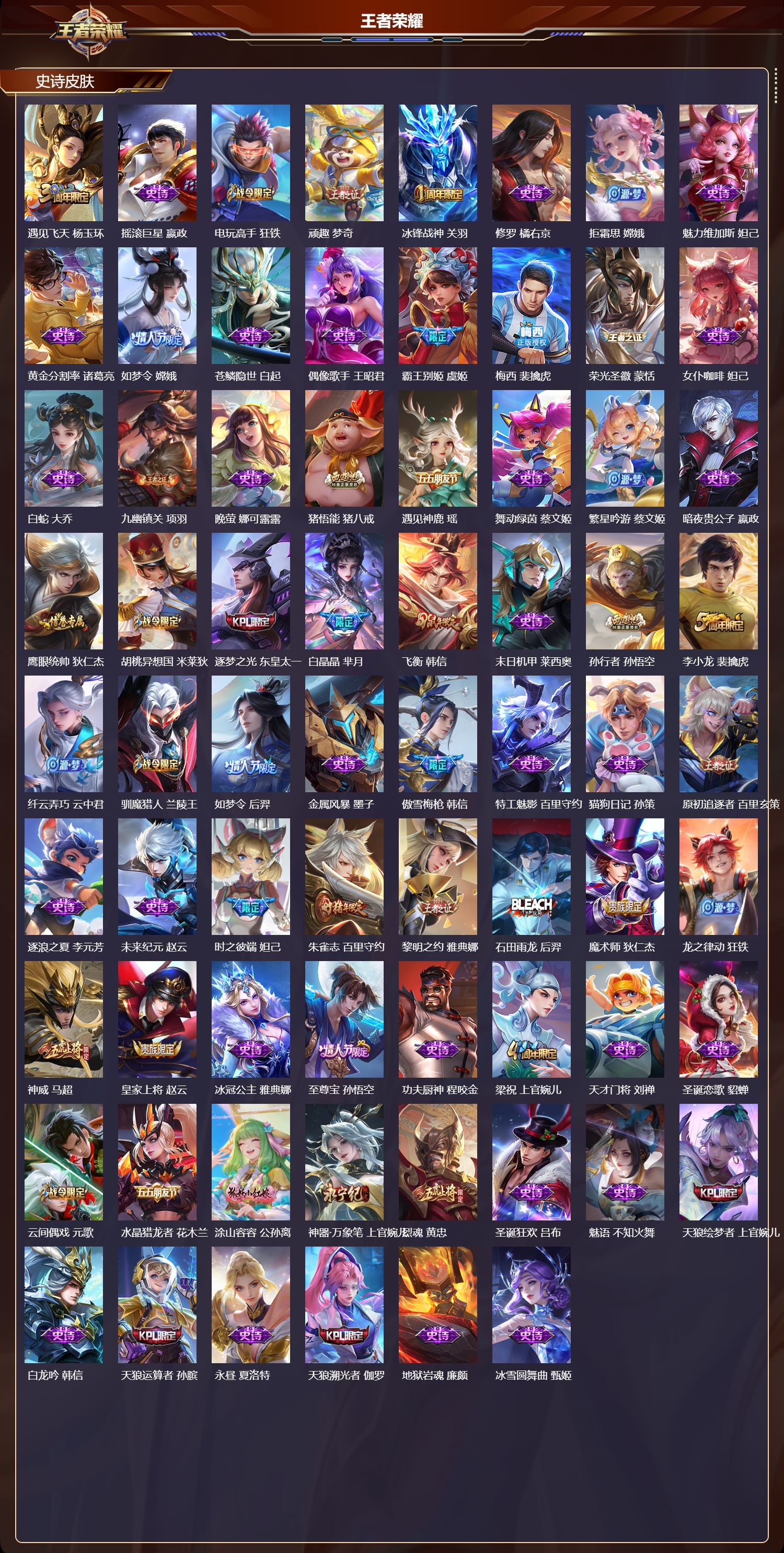 WZMK4302571王者荣耀账号详情图2