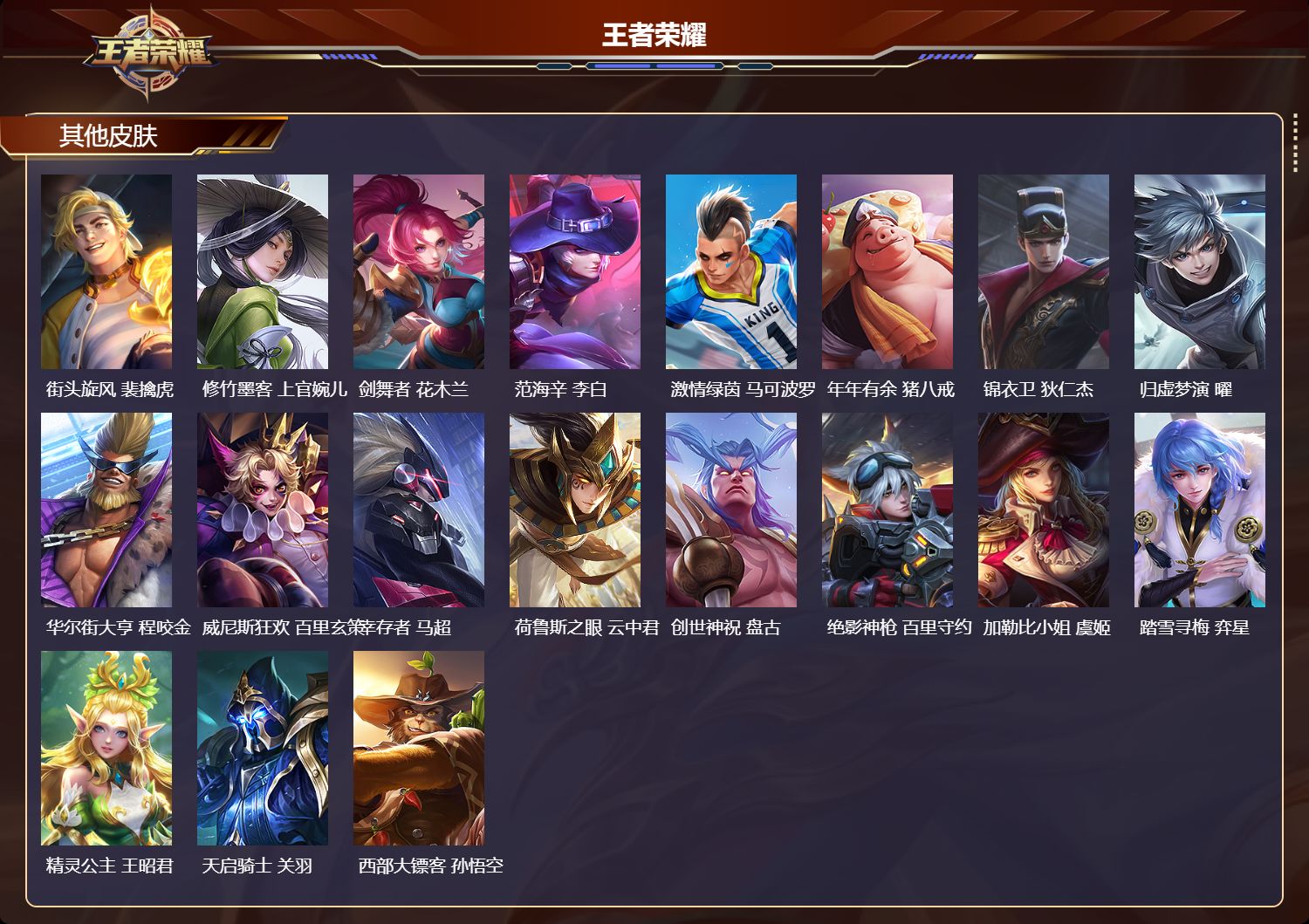 WZMK4302310王者荣耀账号详情图3