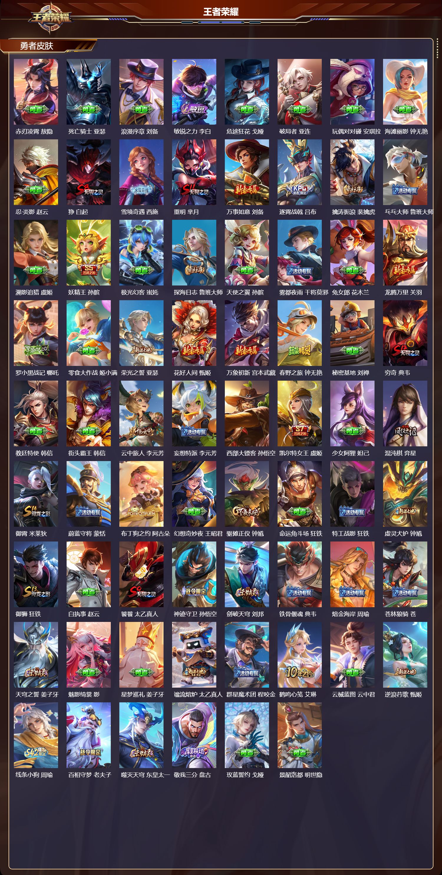 WZMK4302712王者荣耀账号详情图3