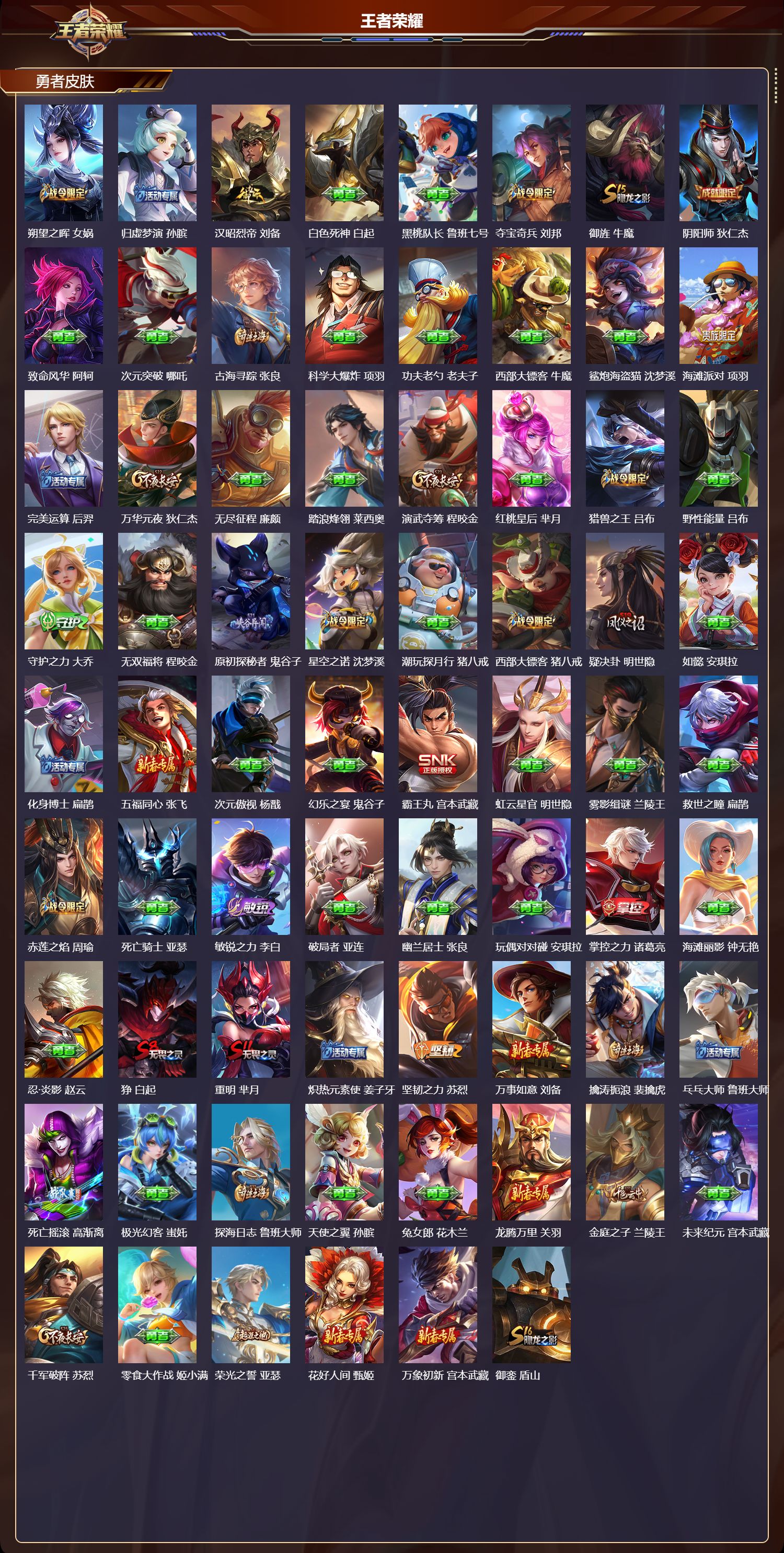 WZQM4304531王者荣耀账号详情图4