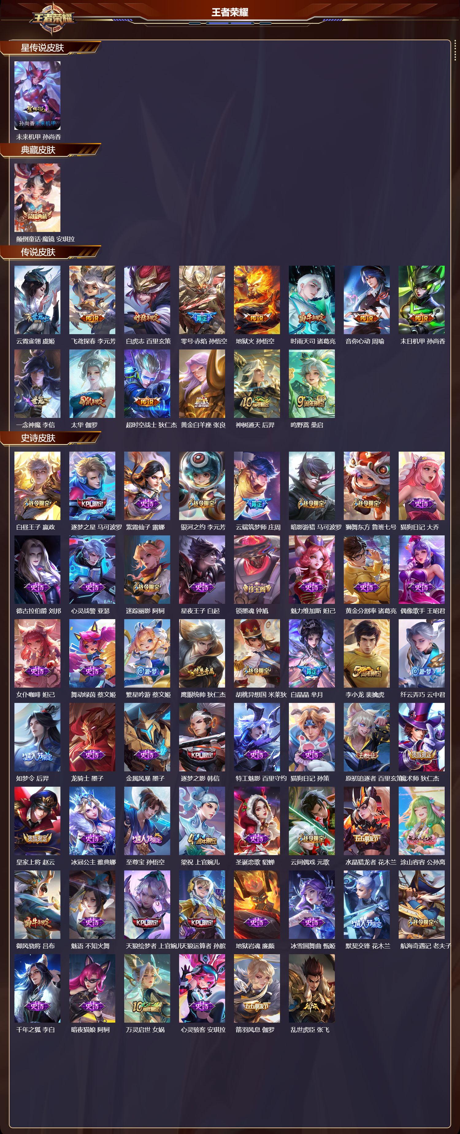 WZQM4304873王者荣耀账号详情图2