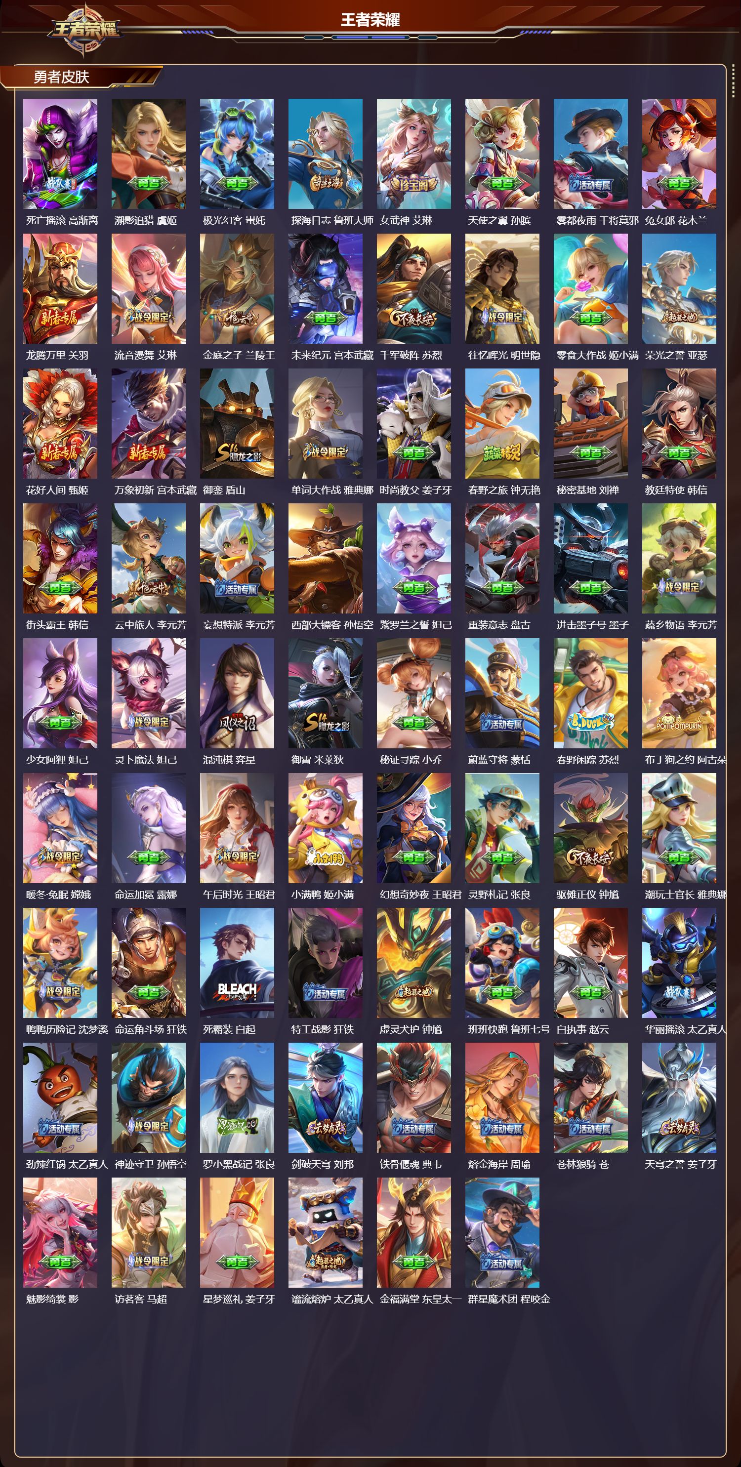 WZQM4305376王者荣耀账号详情图6