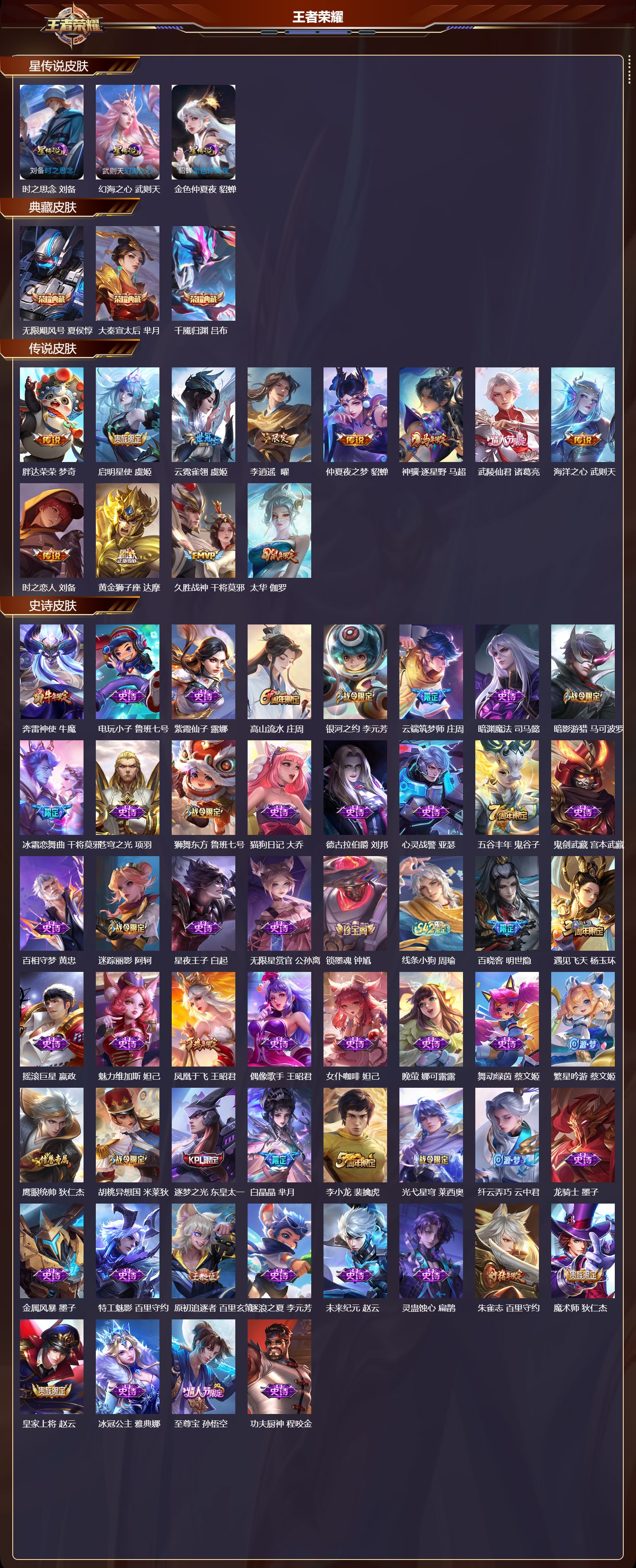 WZQM4302379王者荣耀账号详情图2 WZQM4302379王者荣耀账号详情图2