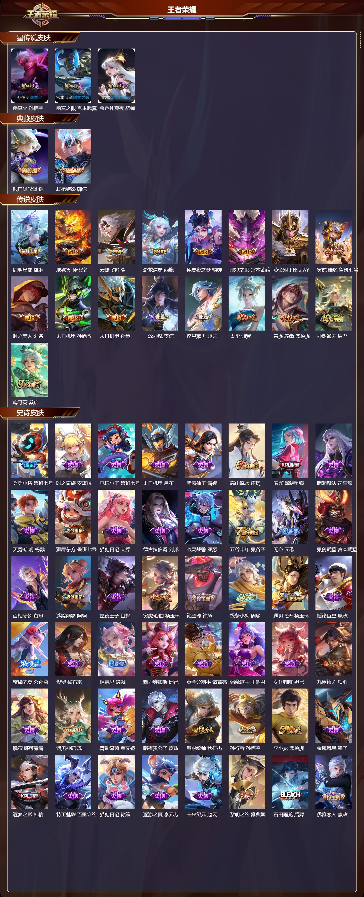 WZQM4304435王者荣耀账号详情图2 WZQM4304435王者荣耀账号详情图2