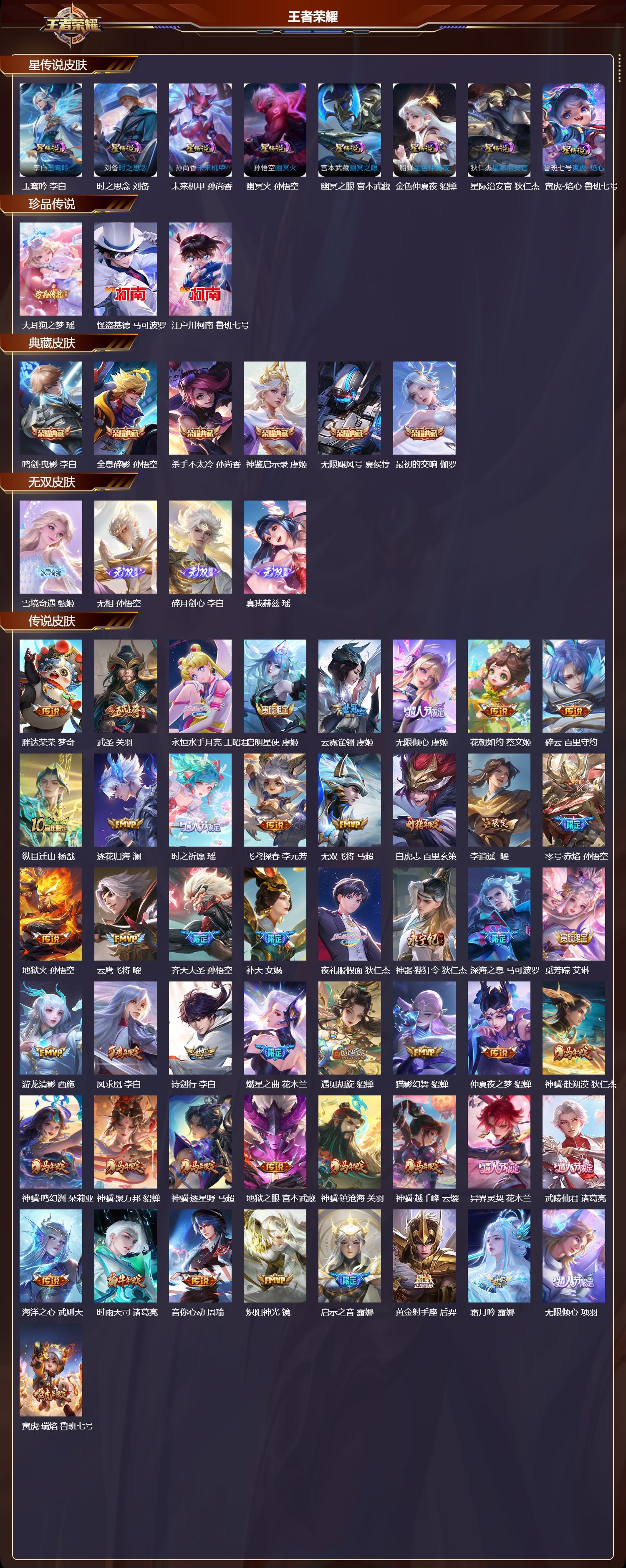 WZQM4304511王者荣耀账号详情图2 WZQM4304511王者荣耀账号详情图2