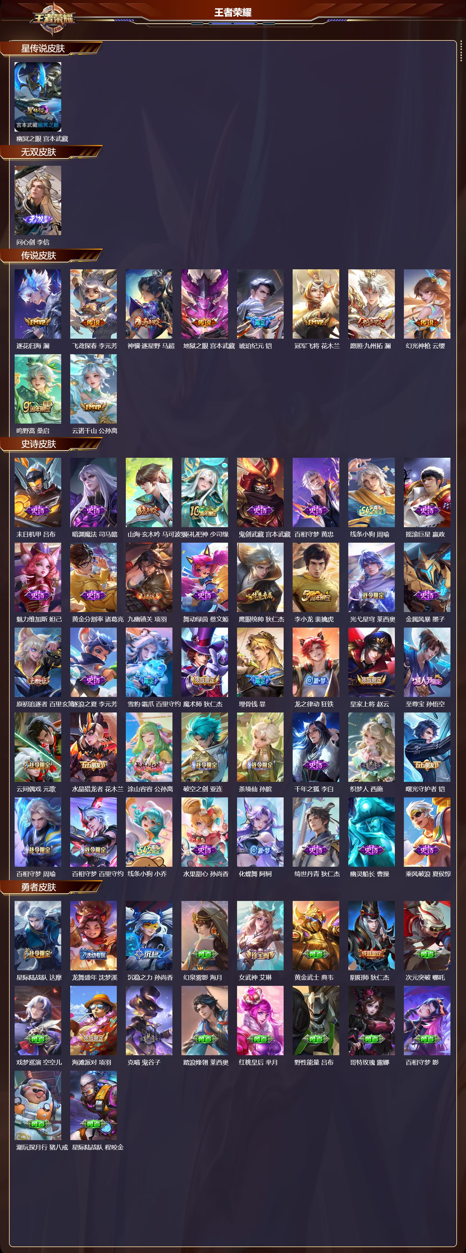 WZQM4304593王者荣耀账号详情图2 WZQM4304593王者荣耀账号详情图2