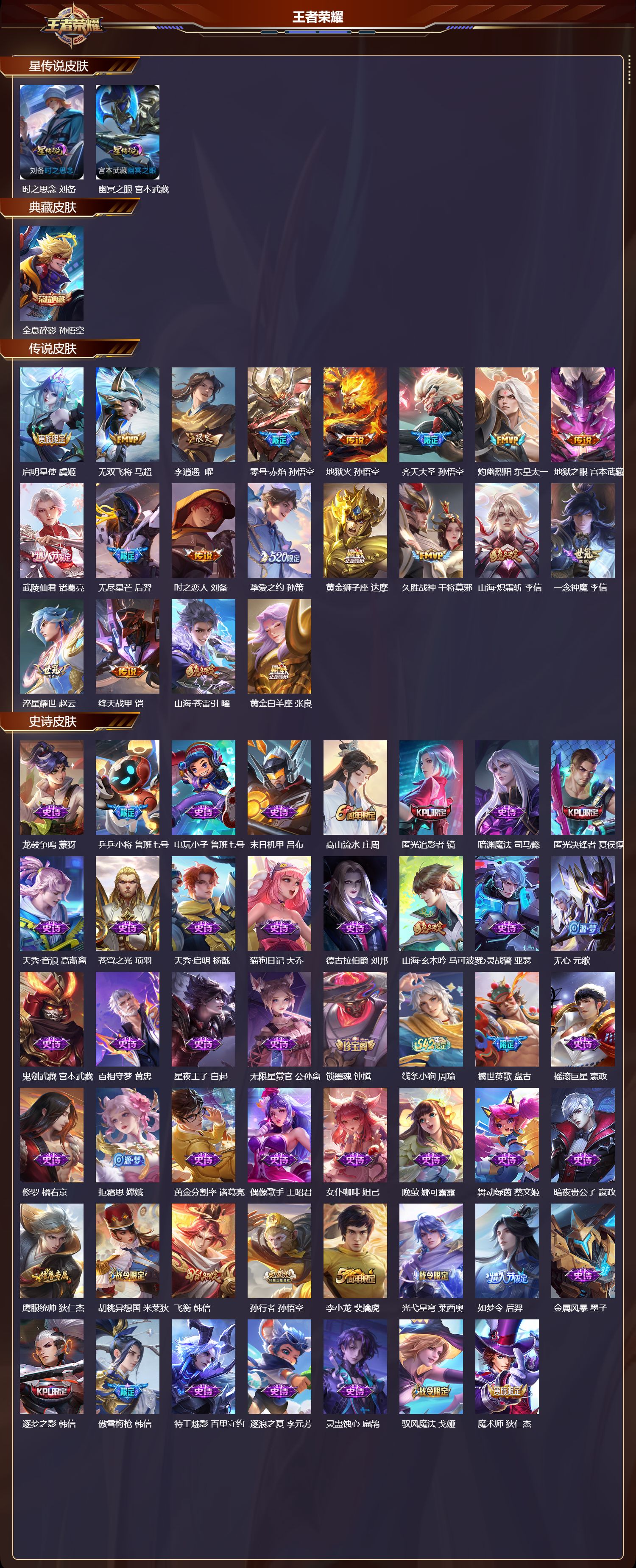 WZQM4304557王者荣耀账号详情图2