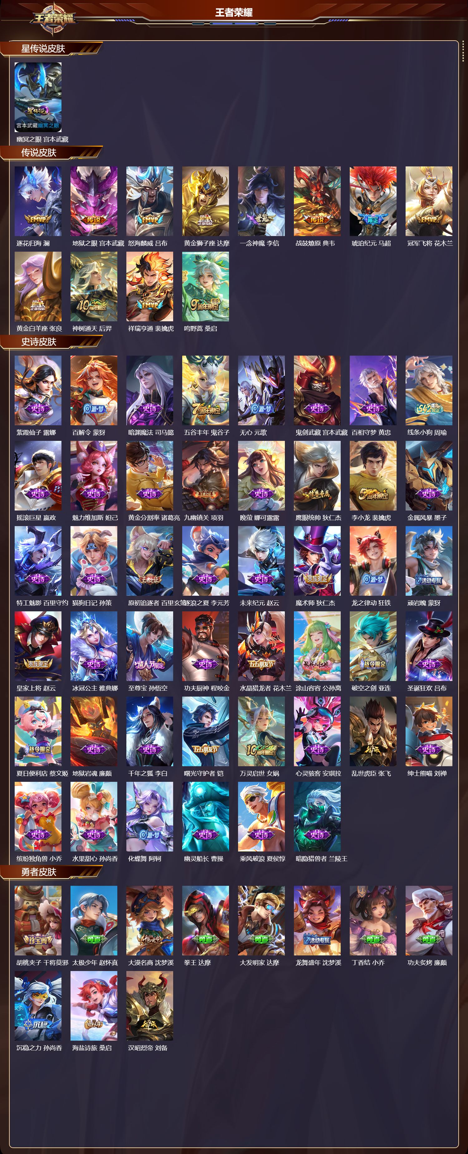 WZQM4304782王者荣耀账号详情图2 WZQM4304782王者荣耀账号详情图2