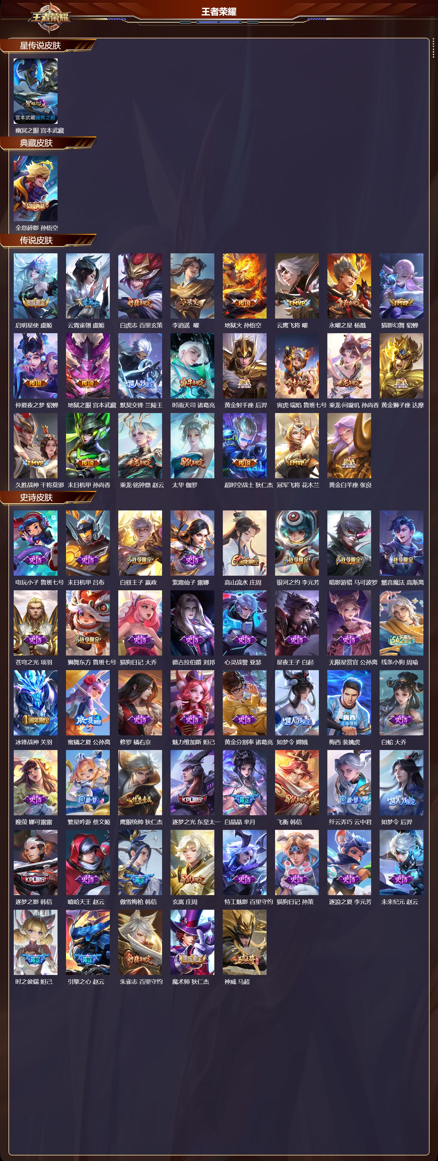 WZQM4304613王者荣耀账号详情图2