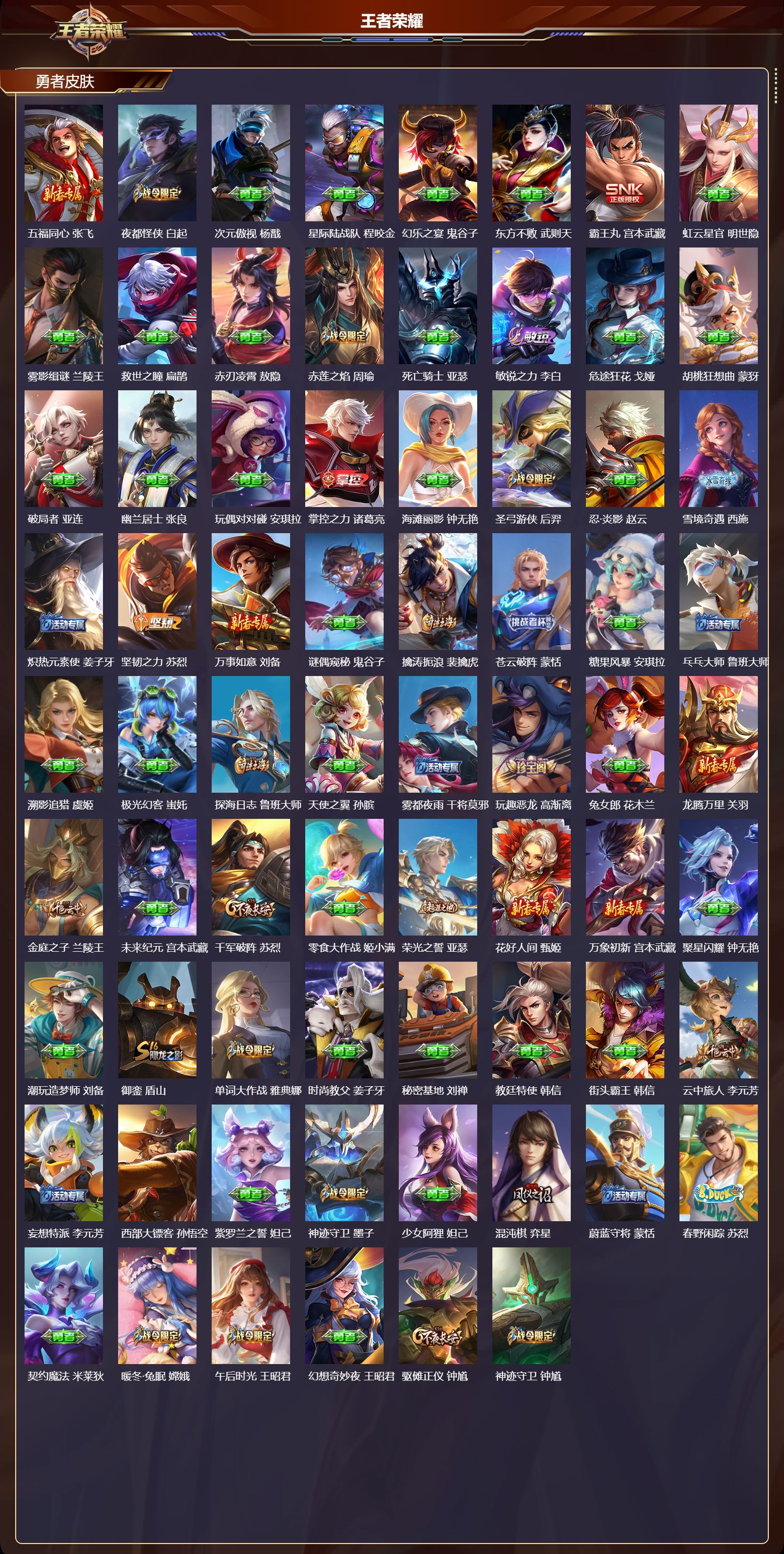 WZQM4304048王者荣耀账号详情图5