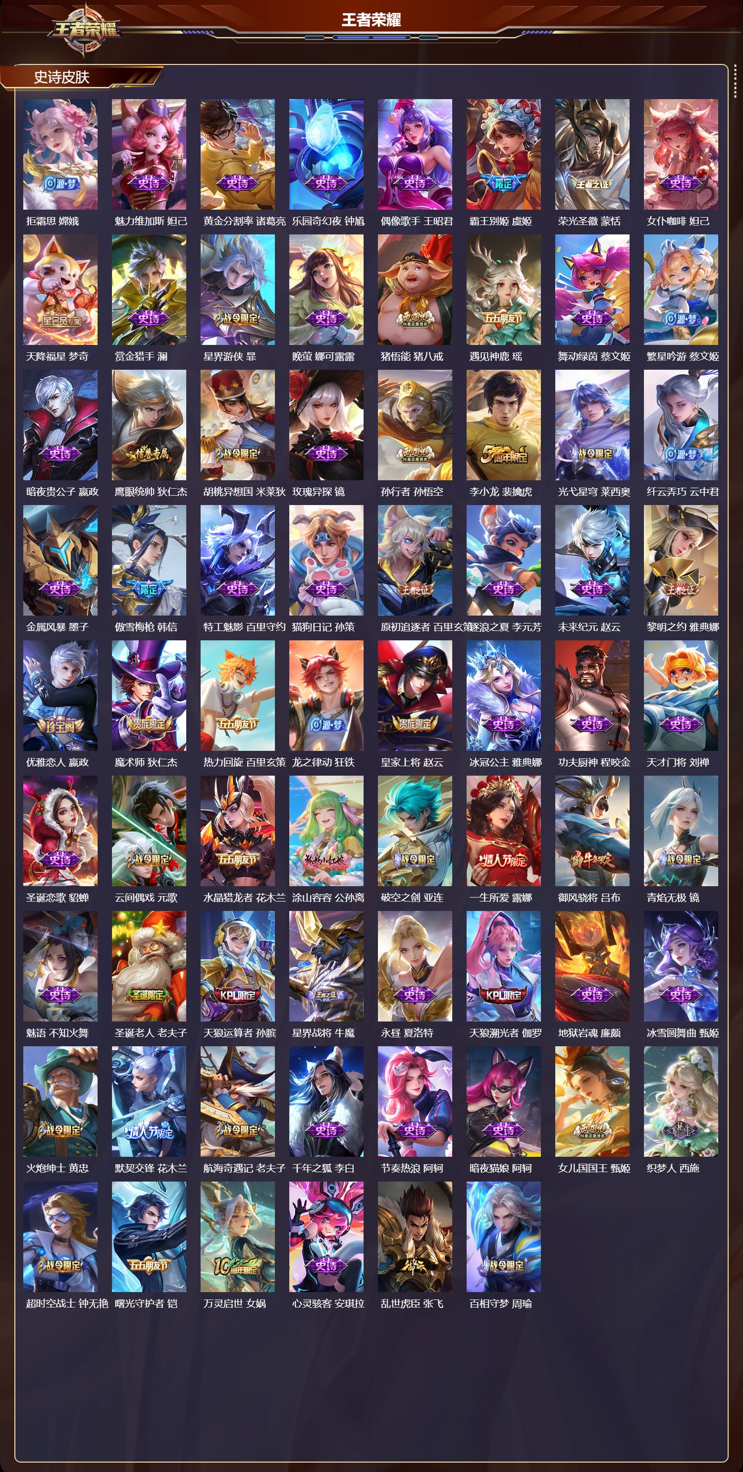 WZQM4304304王者荣耀账号详情图3