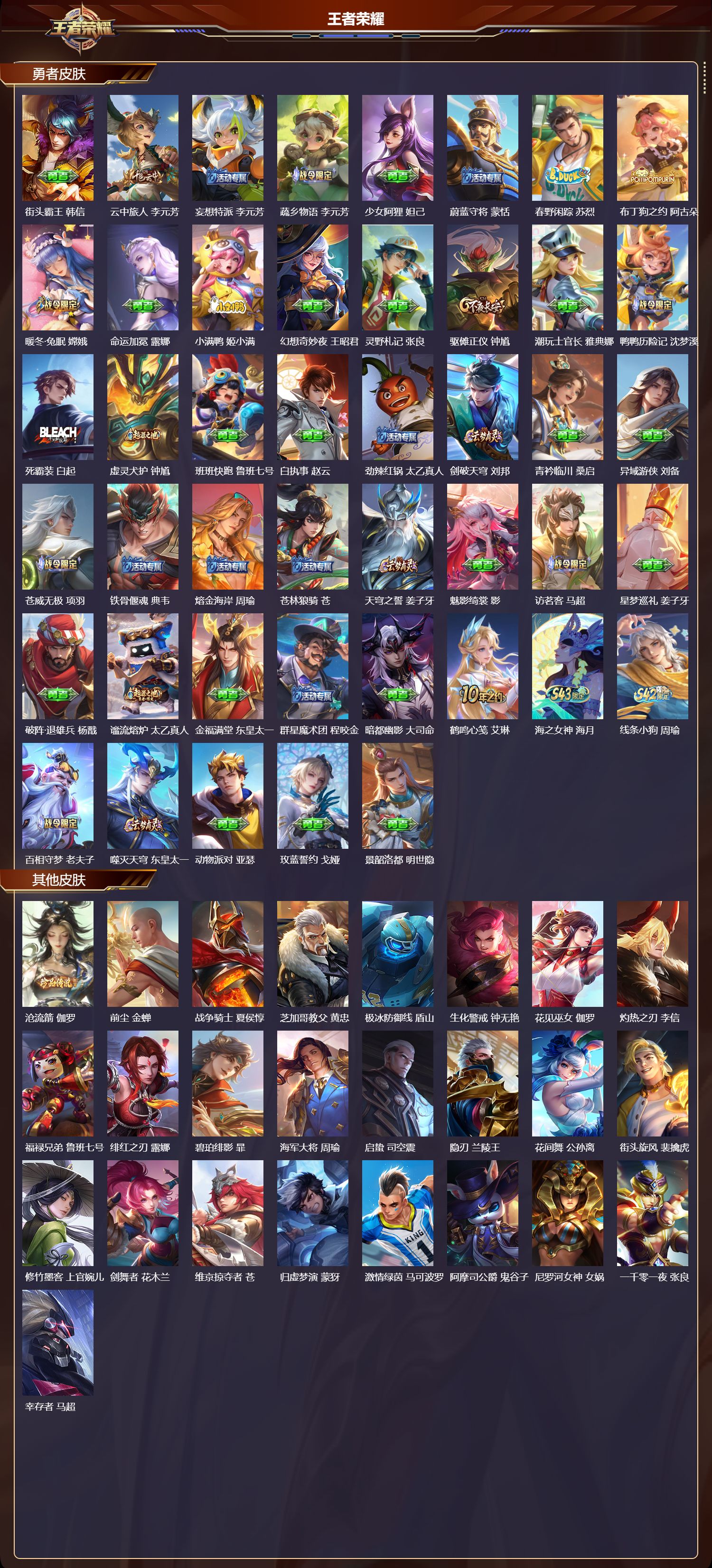 WZMK4302578王者荣耀账号详情图4