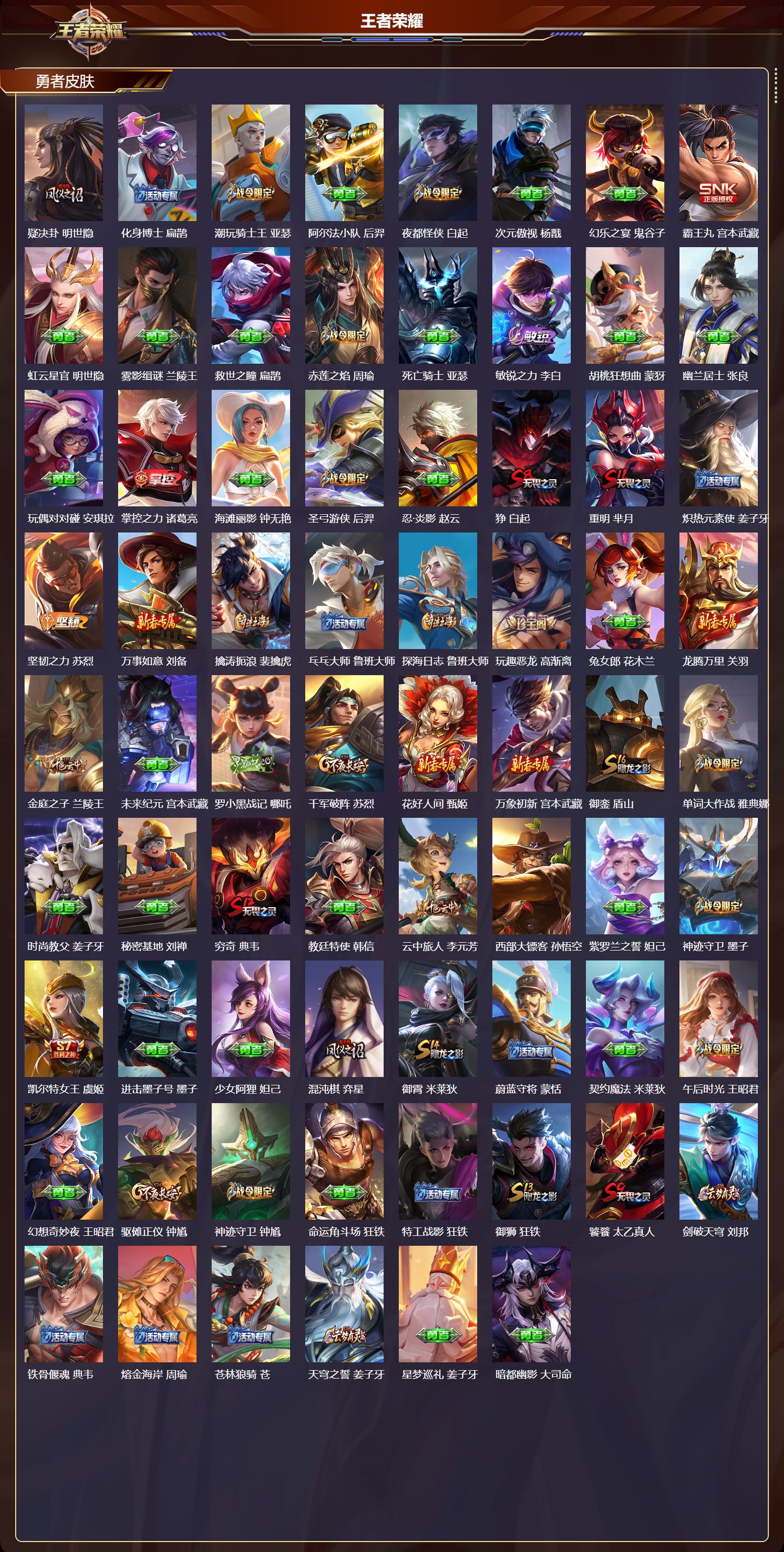 WZQM4303800王者荣耀账号详情图4