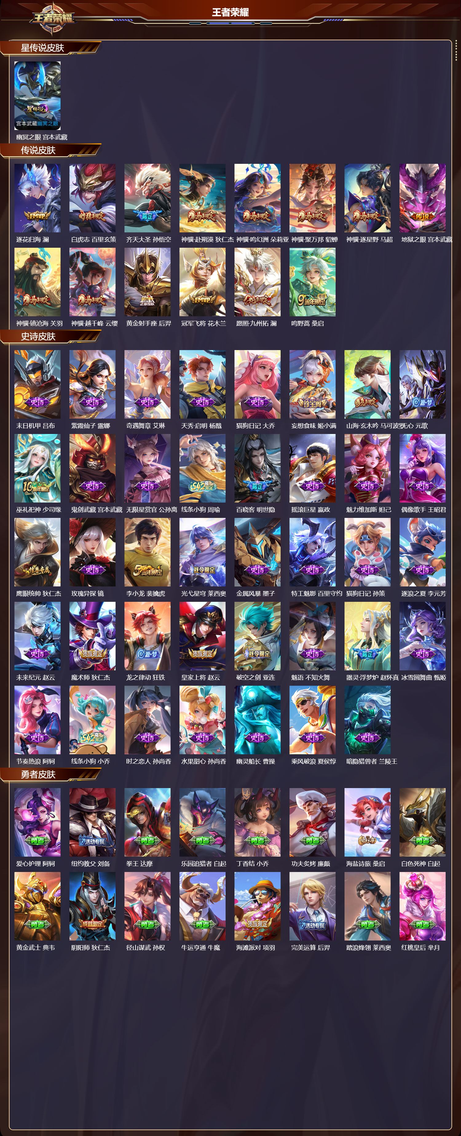 WZQM4304455王者荣耀账号详情图2