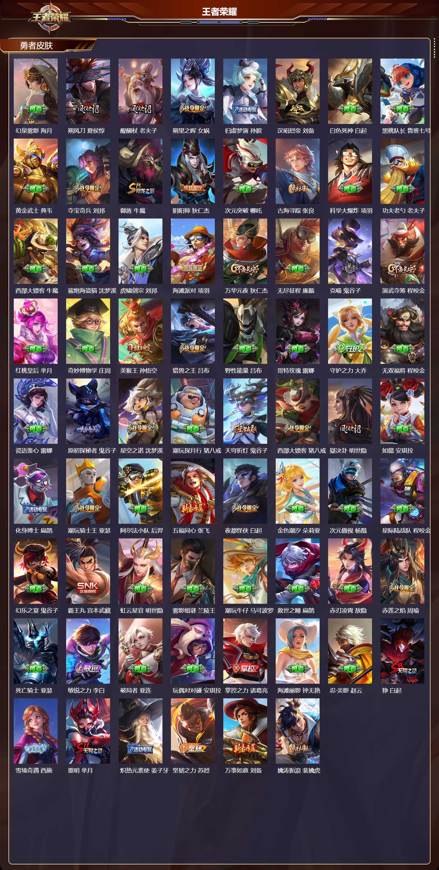 WZMK4302538王者荣耀账号详情图3 WZMK4302538王者荣耀账号详情图3