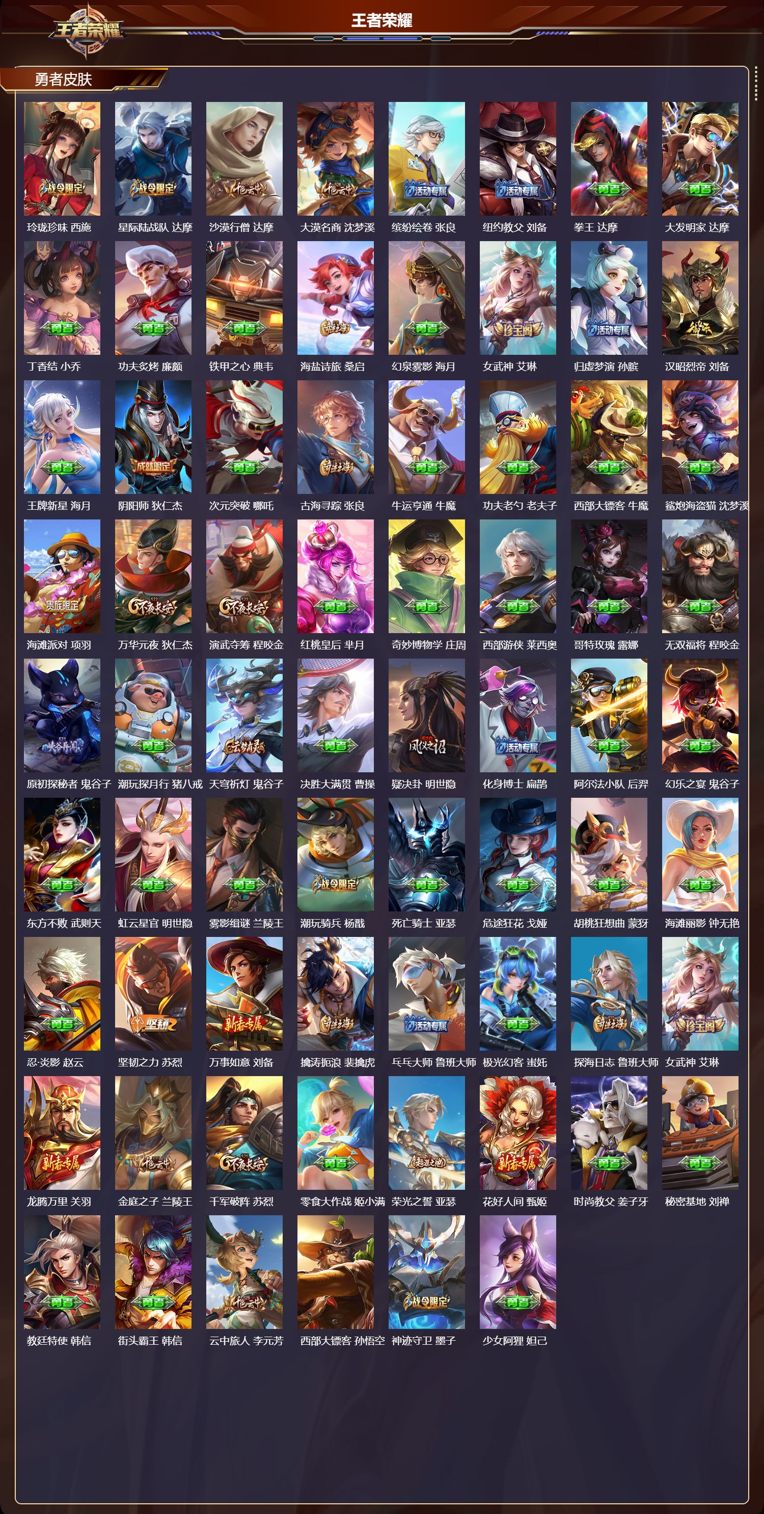 WZQM4304322王者荣耀账号详情图3