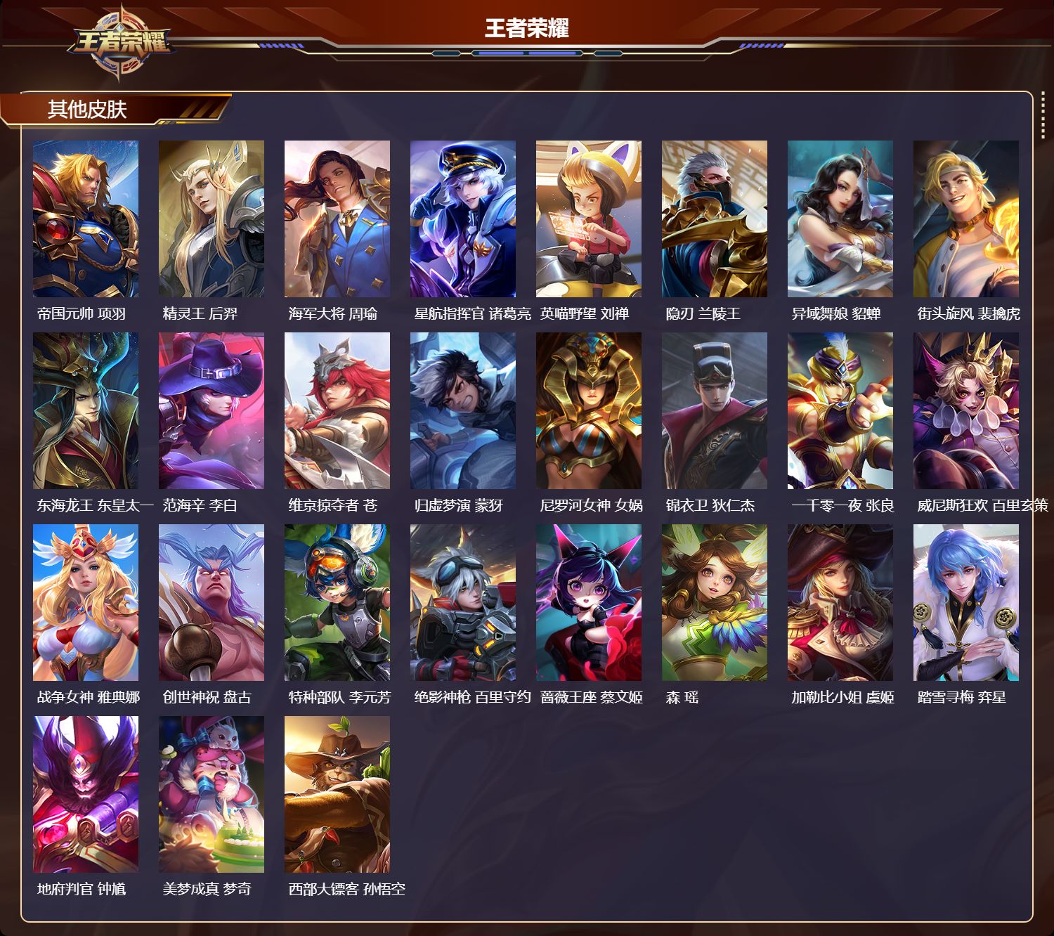 WZMK4302209王者荣耀账号详情图3