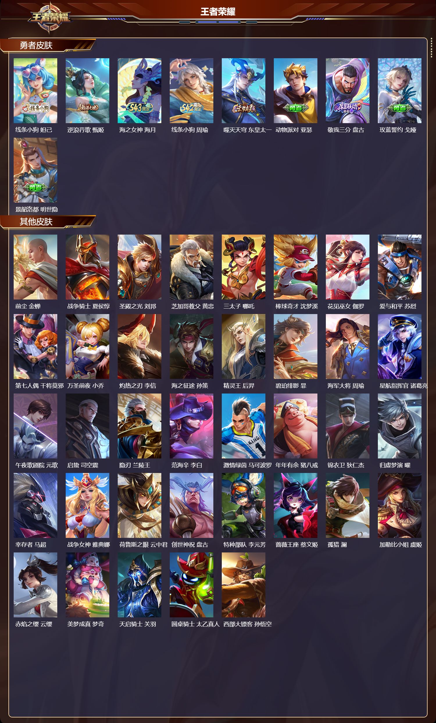 WZMK4302302王者荣耀账号详情图3