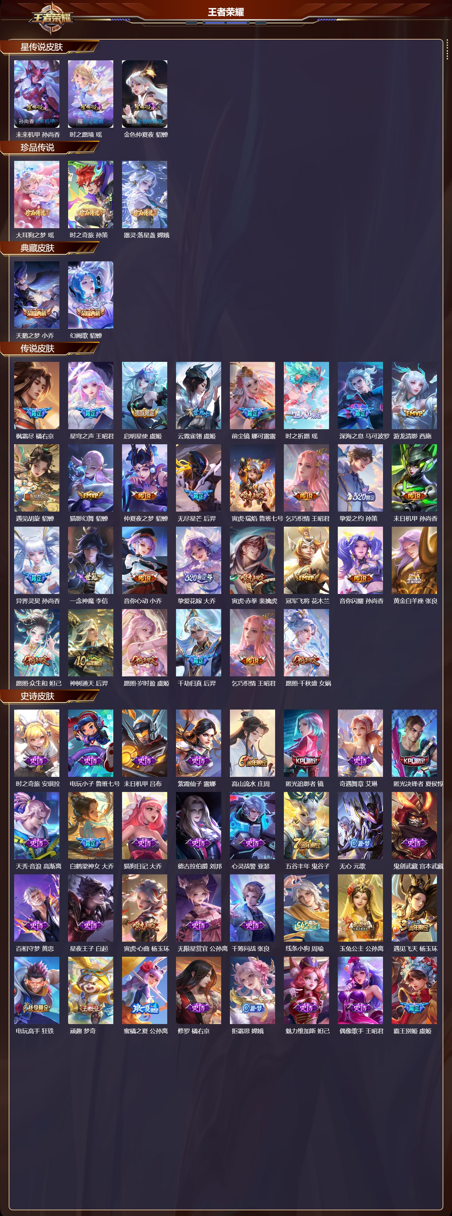 WZMK4302922王者荣耀账号详情图1