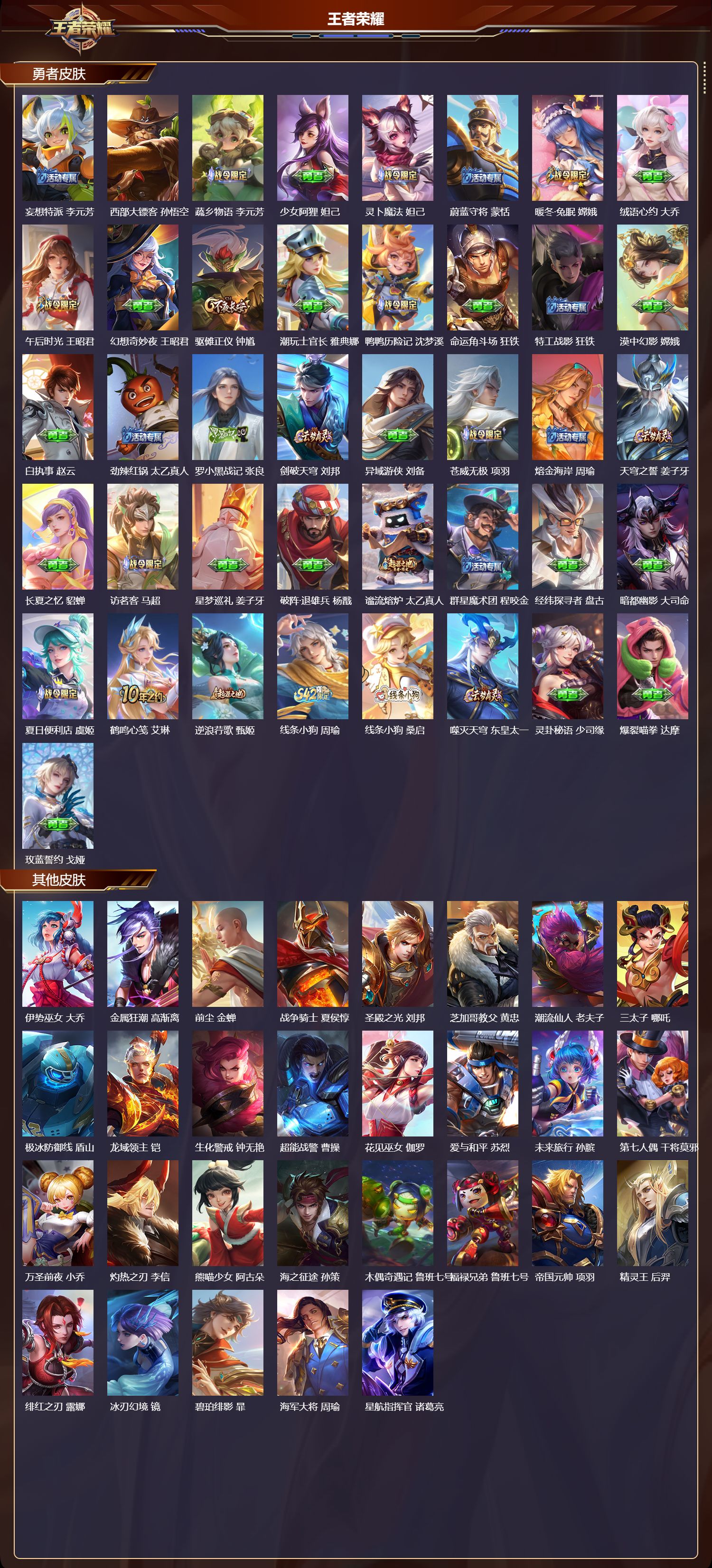 WZMK4301899王者荣耀账号详情图4