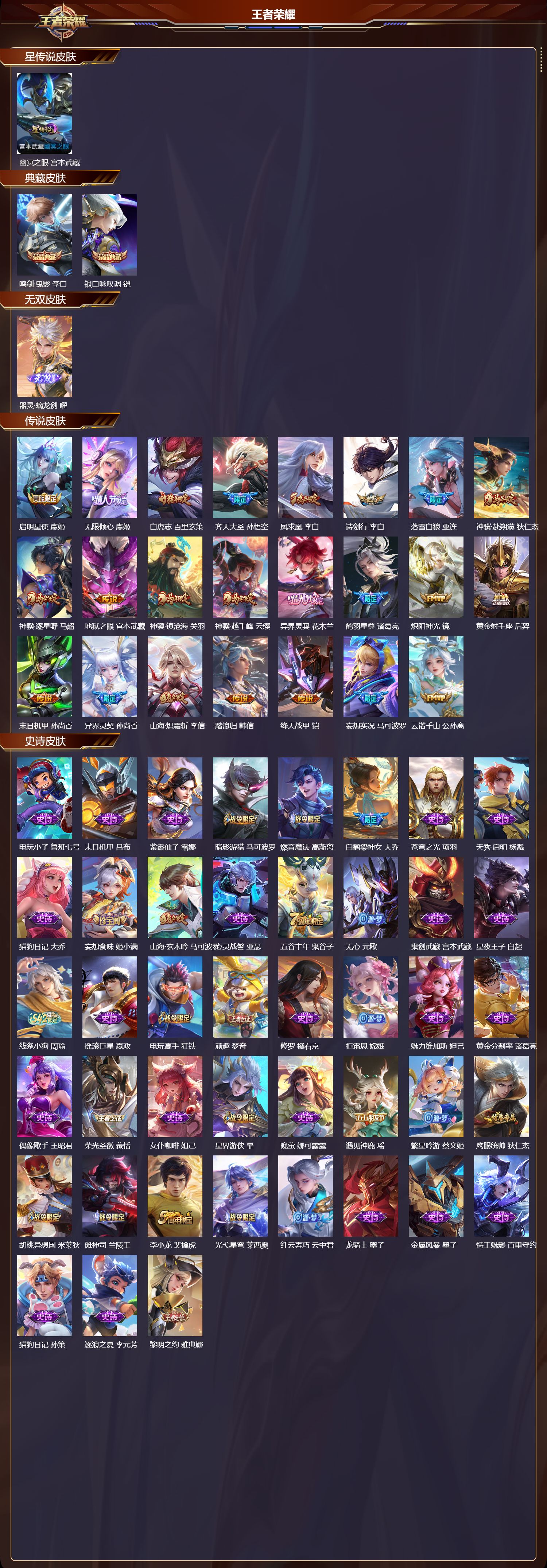 WZQM4304443王者荣耀账号详情图2