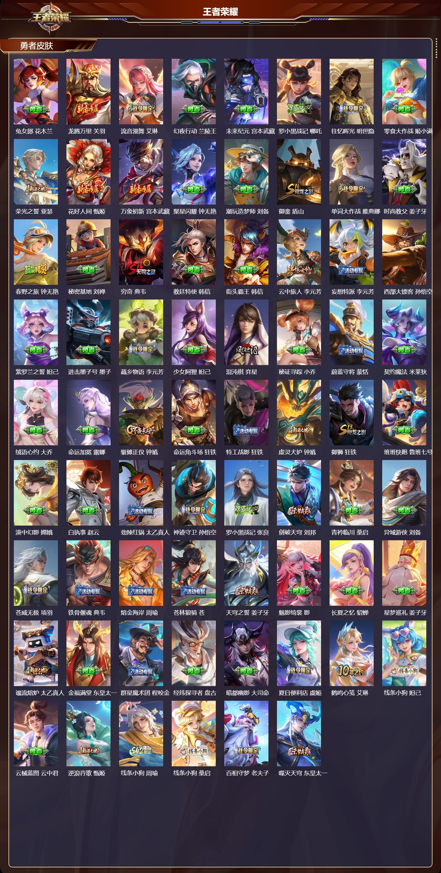 WZMK4302243王者荣耀账号详情图4