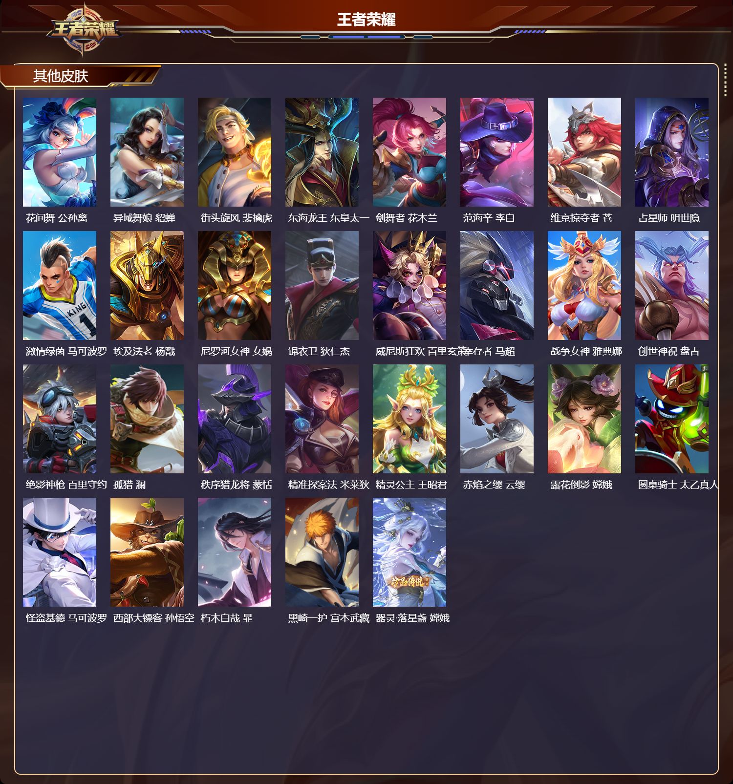 WZMK4302921王者荣耀账号详情图4