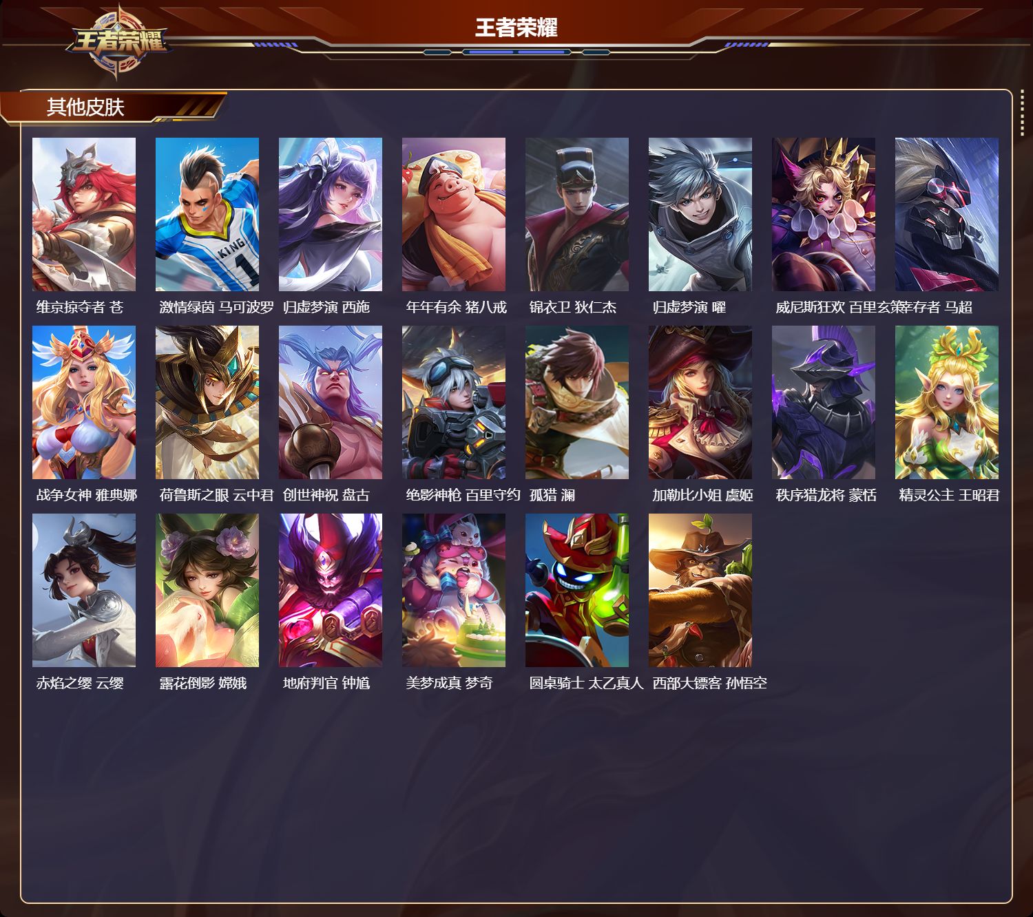 WZMK4302633王者荣耀账号详情图3