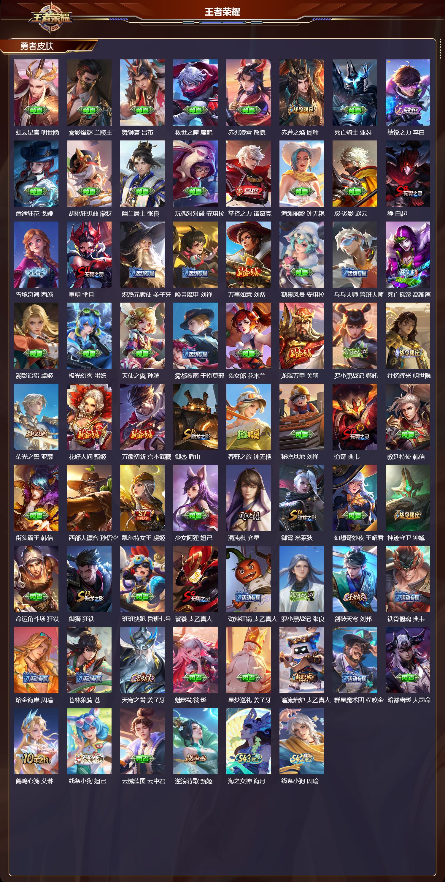 WZQM4303606王者荣耀账号详情图4 WZQM4303606王者荣耀账号详情图4