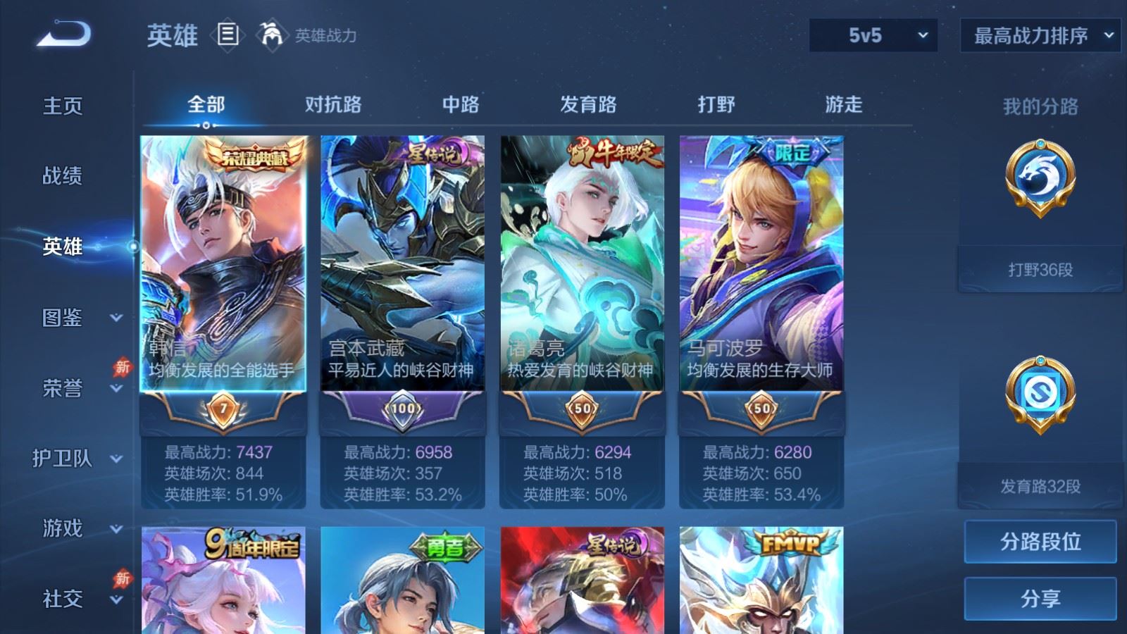 WZCMW4324721王者荣耀账号详情图2