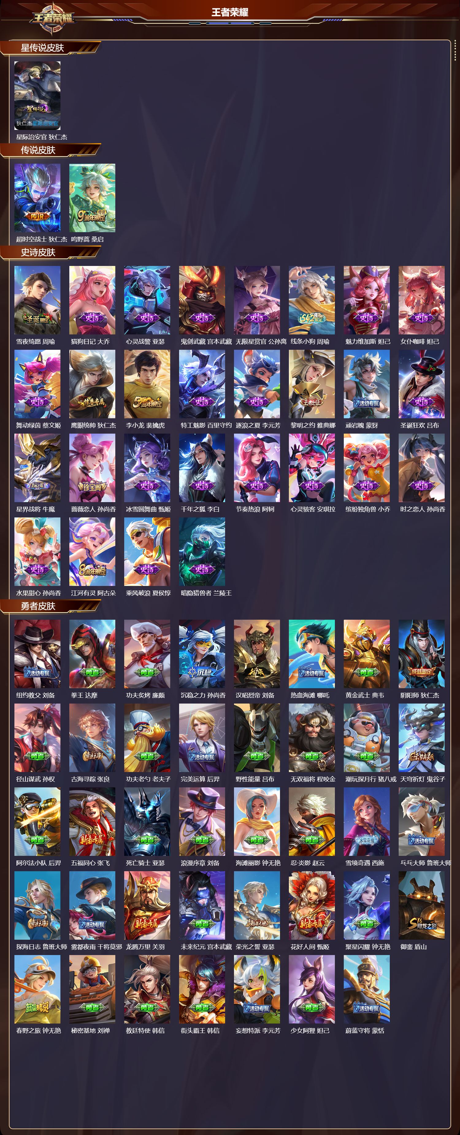 WZMK4303125王者荣耀账号详情图1