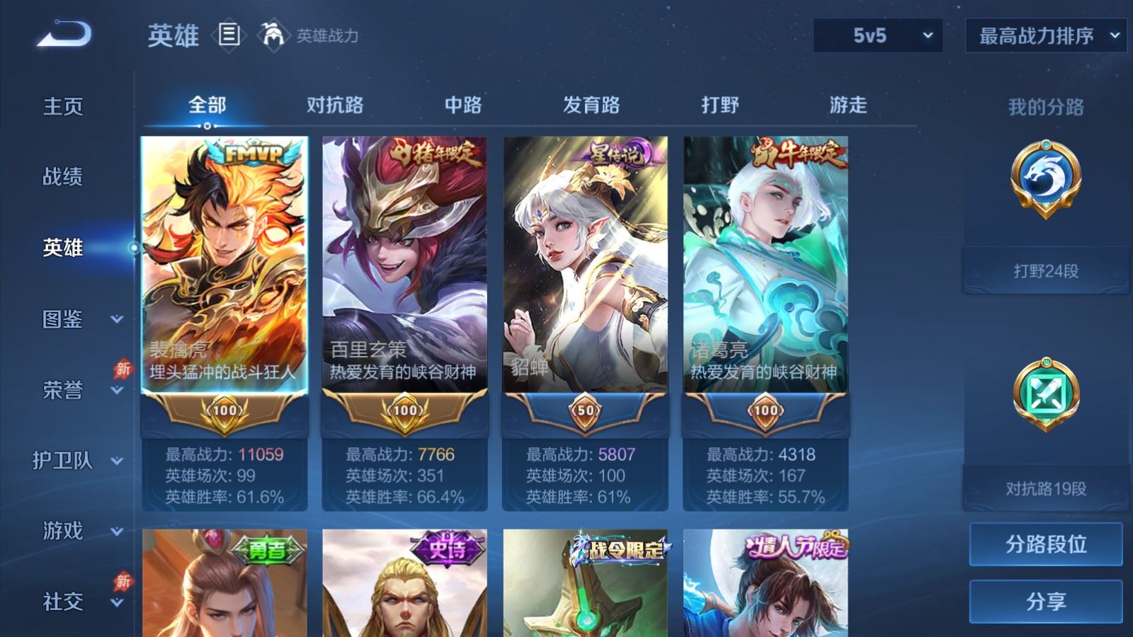 WZCMW4324799王者荣耀账号详情图2