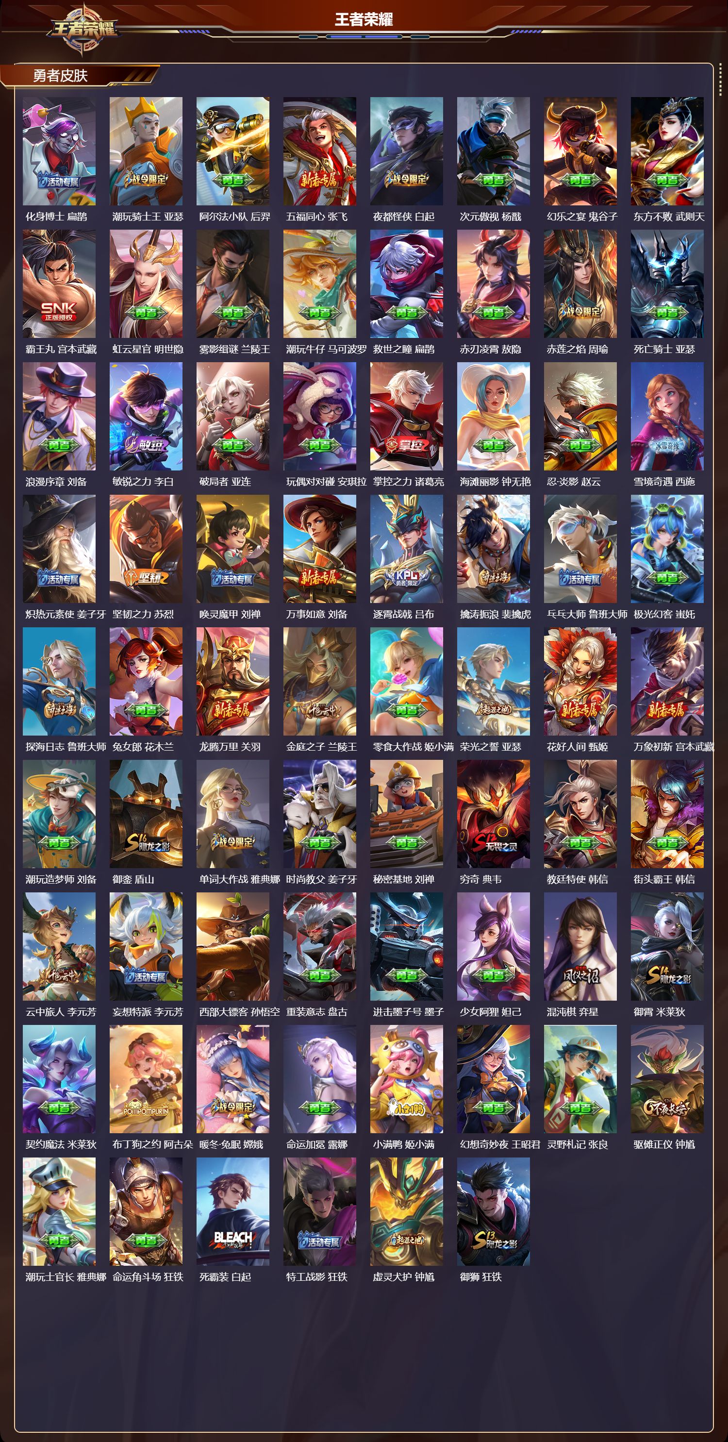 WZQM4303884王者荣耀账号详情图4