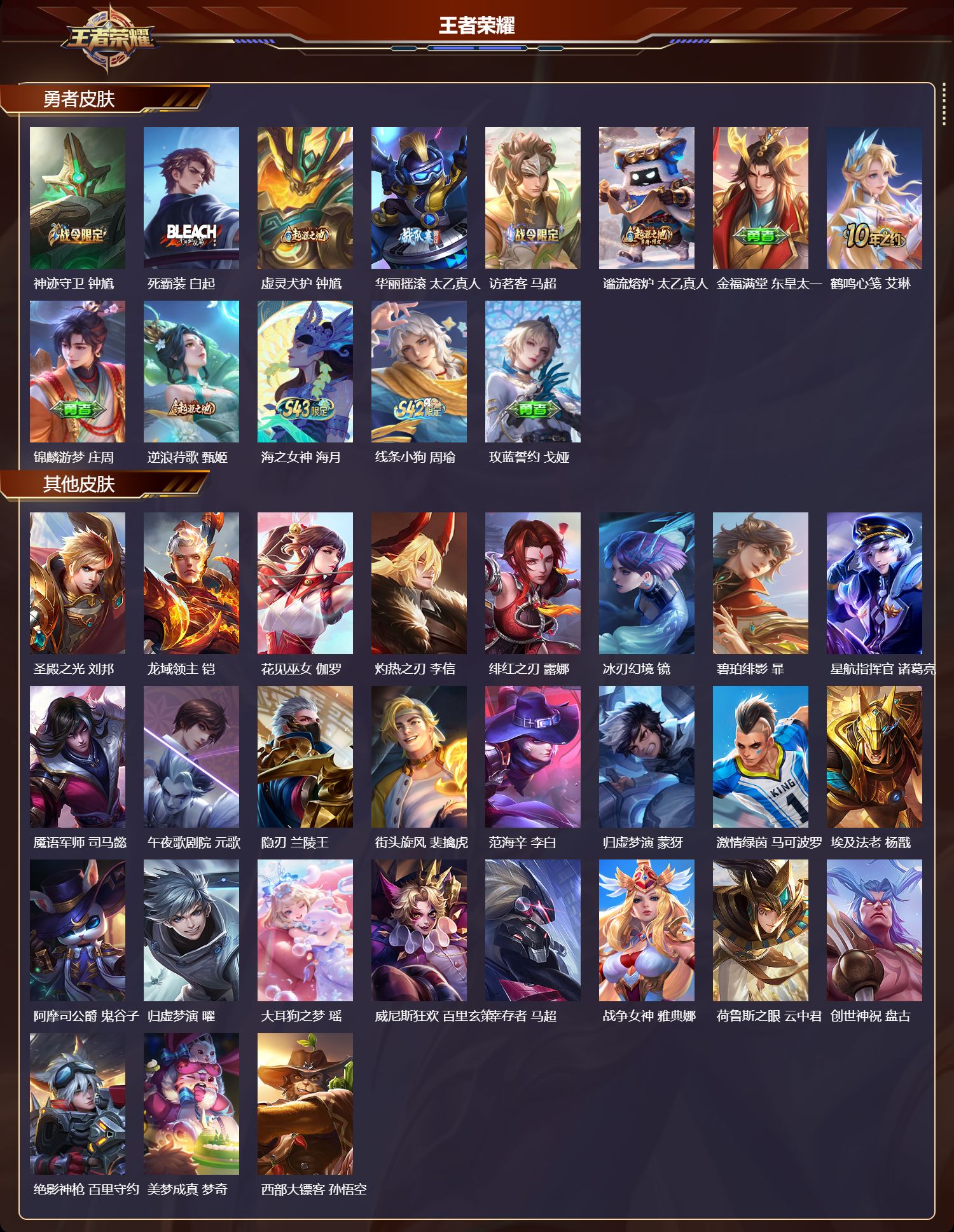 WZMK4303122王者荣耀账号详情图3