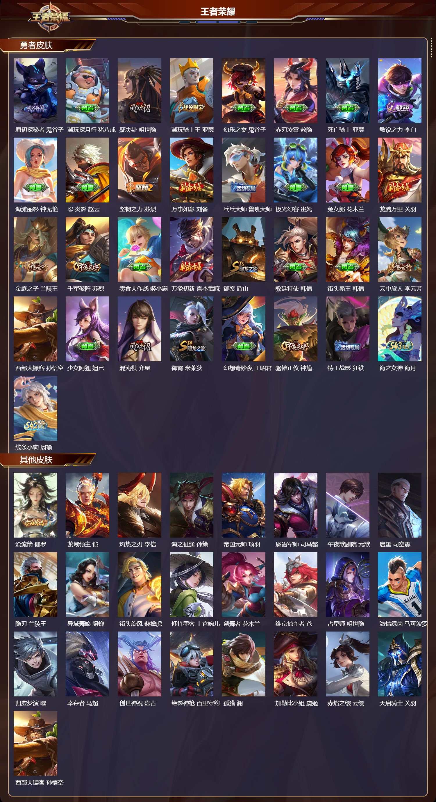 WZQM4304410王者荣耀账号详情图3