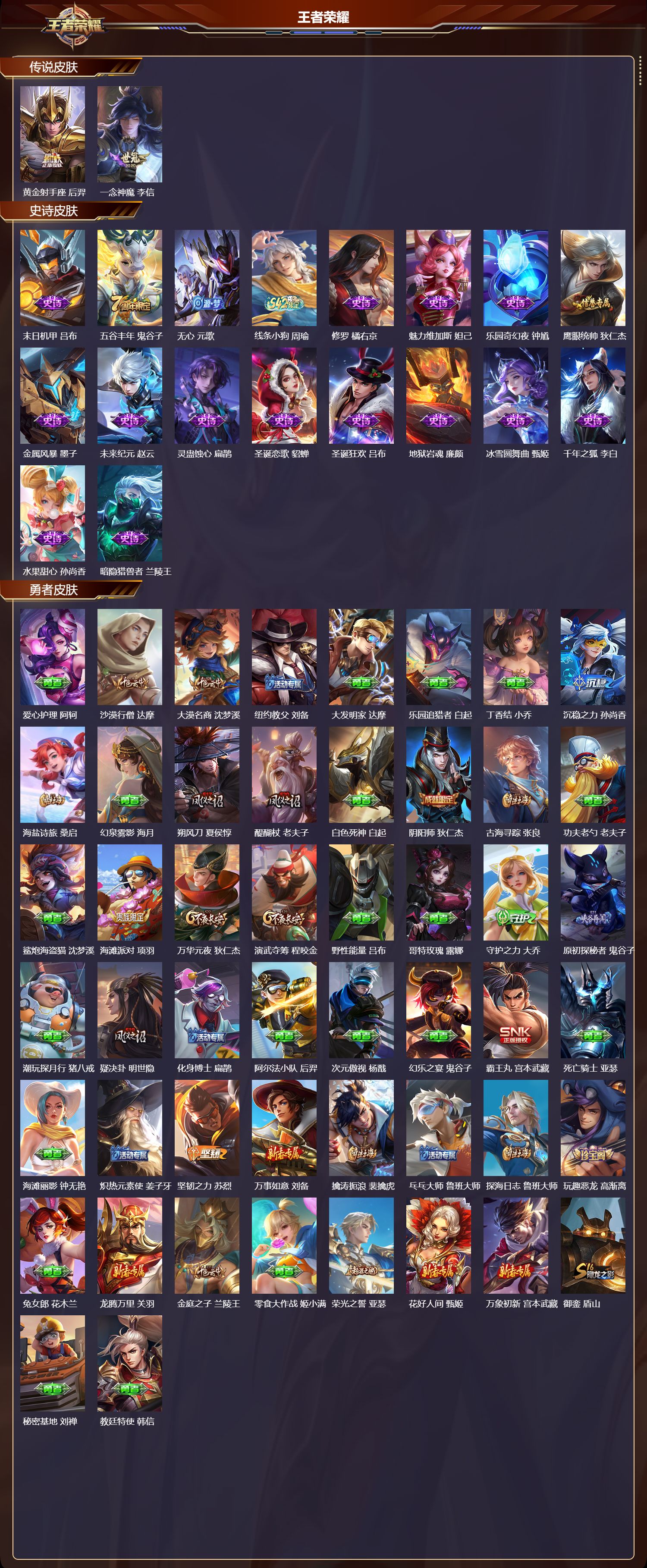 WZMK4303093王者荣耀账号详情图1