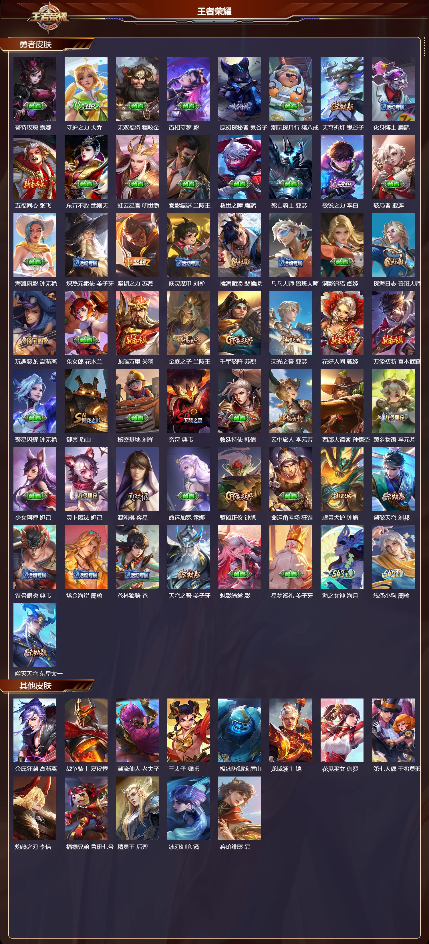 WZMK4303076王者荣耀账号详情图2