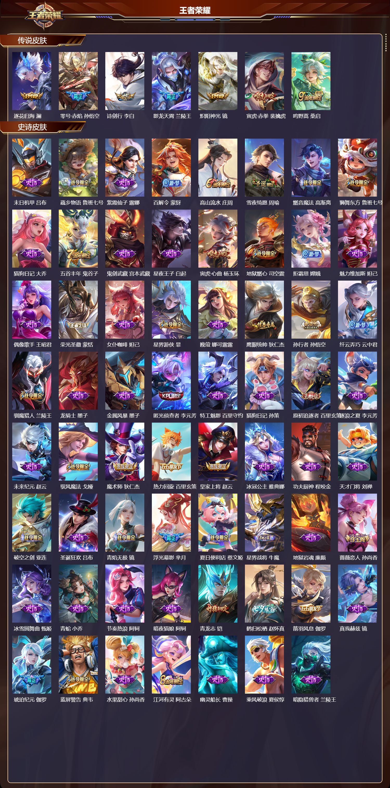 WZMK4303215王者荣耀账号详情图1