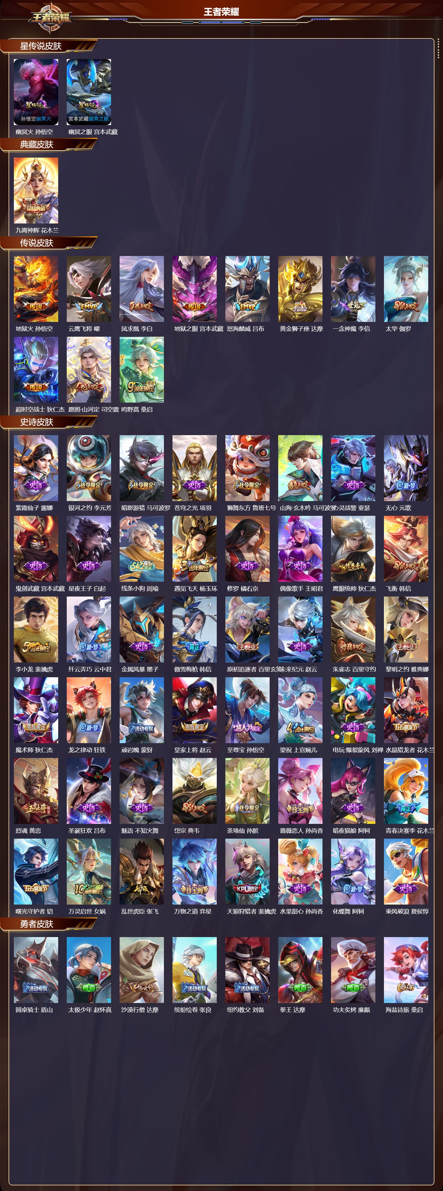 WZMK4303104王者荣耀账号详情图1 WZMK4303104王者荣耀账号详情图1