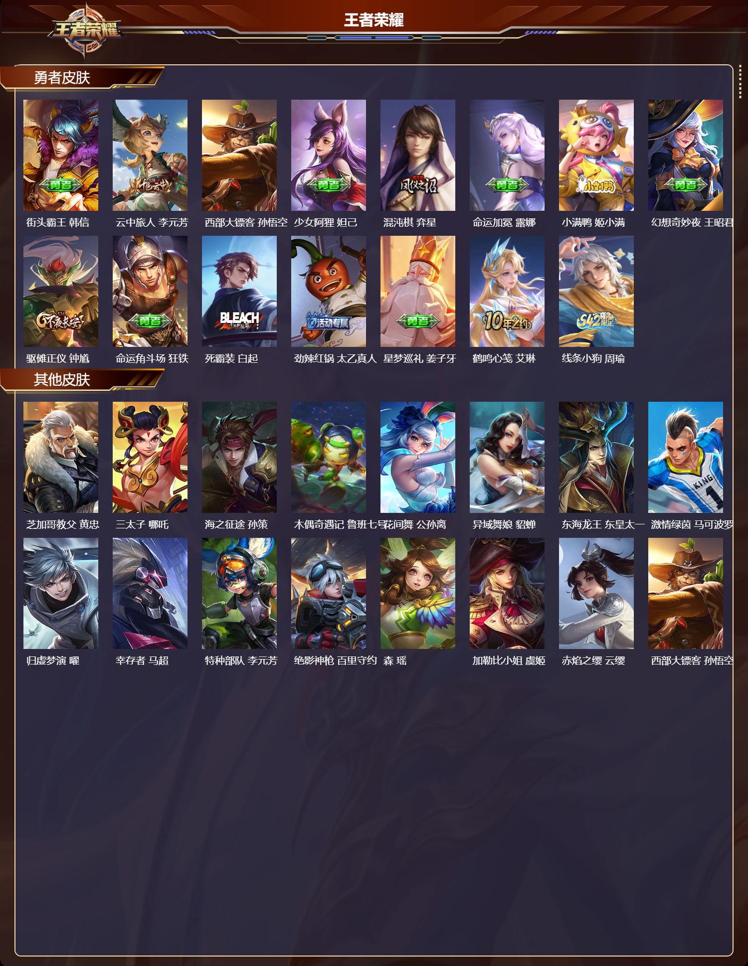 WZMK4303093王者荣耀账号详情图2