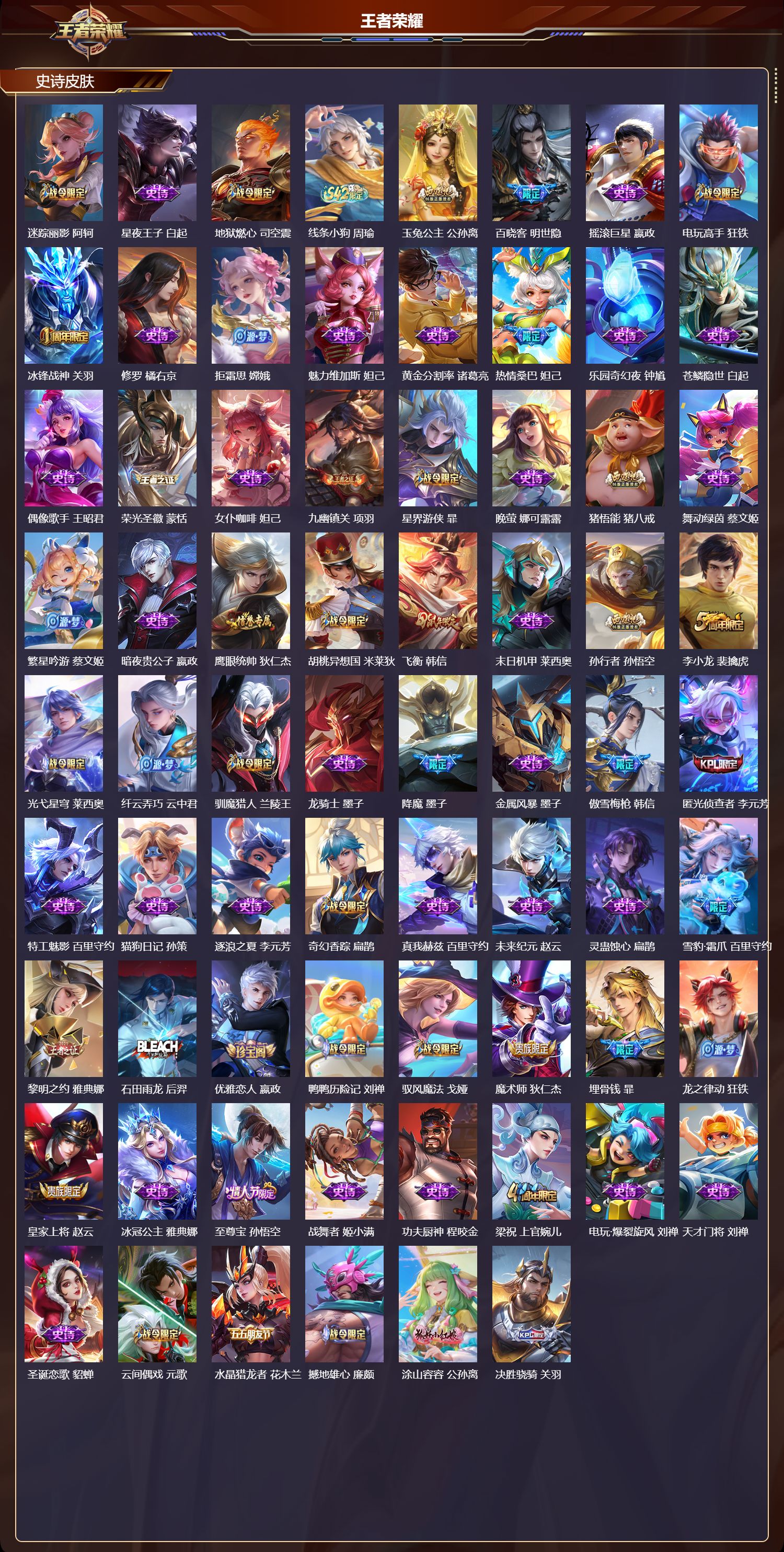 WZMK4303170王者荣耀账号详情图2