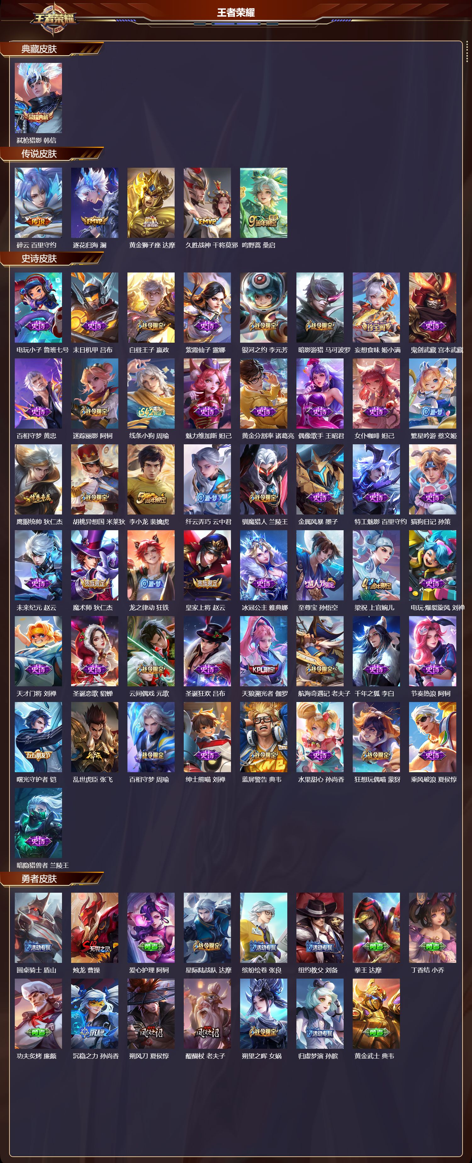 WZQM4303689王者荣耀账号详情图2