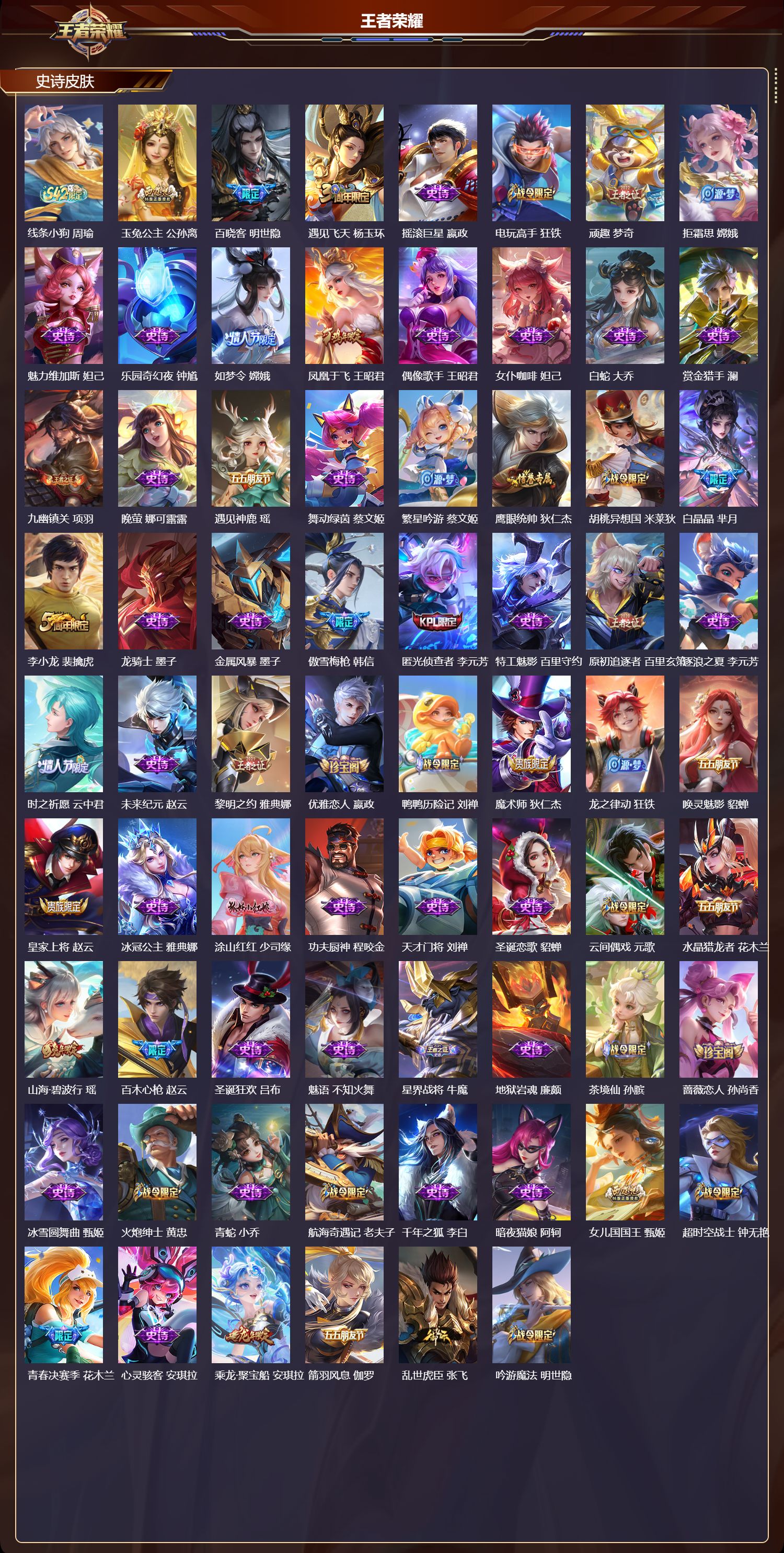 WZMK4303202王者荣耀账号详情图2