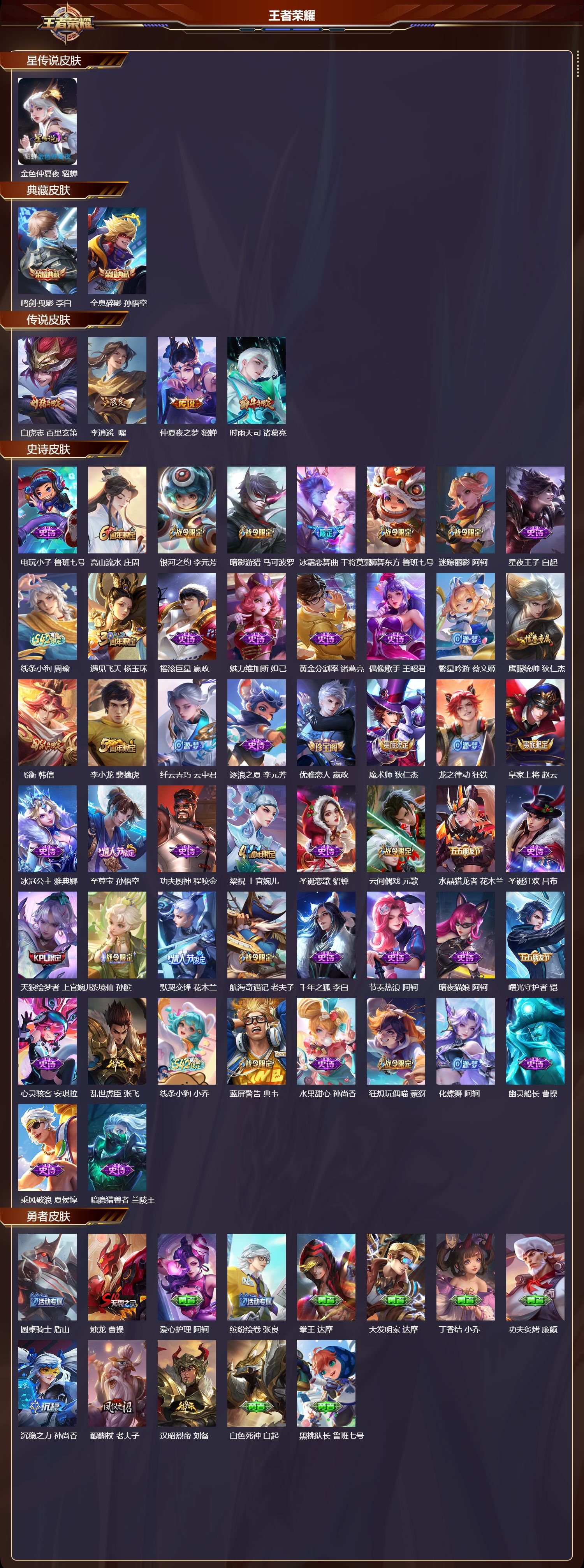 WZQM4303931王者荣耀账号详情图2 WZQM4303931王者荣耀账号详情图2