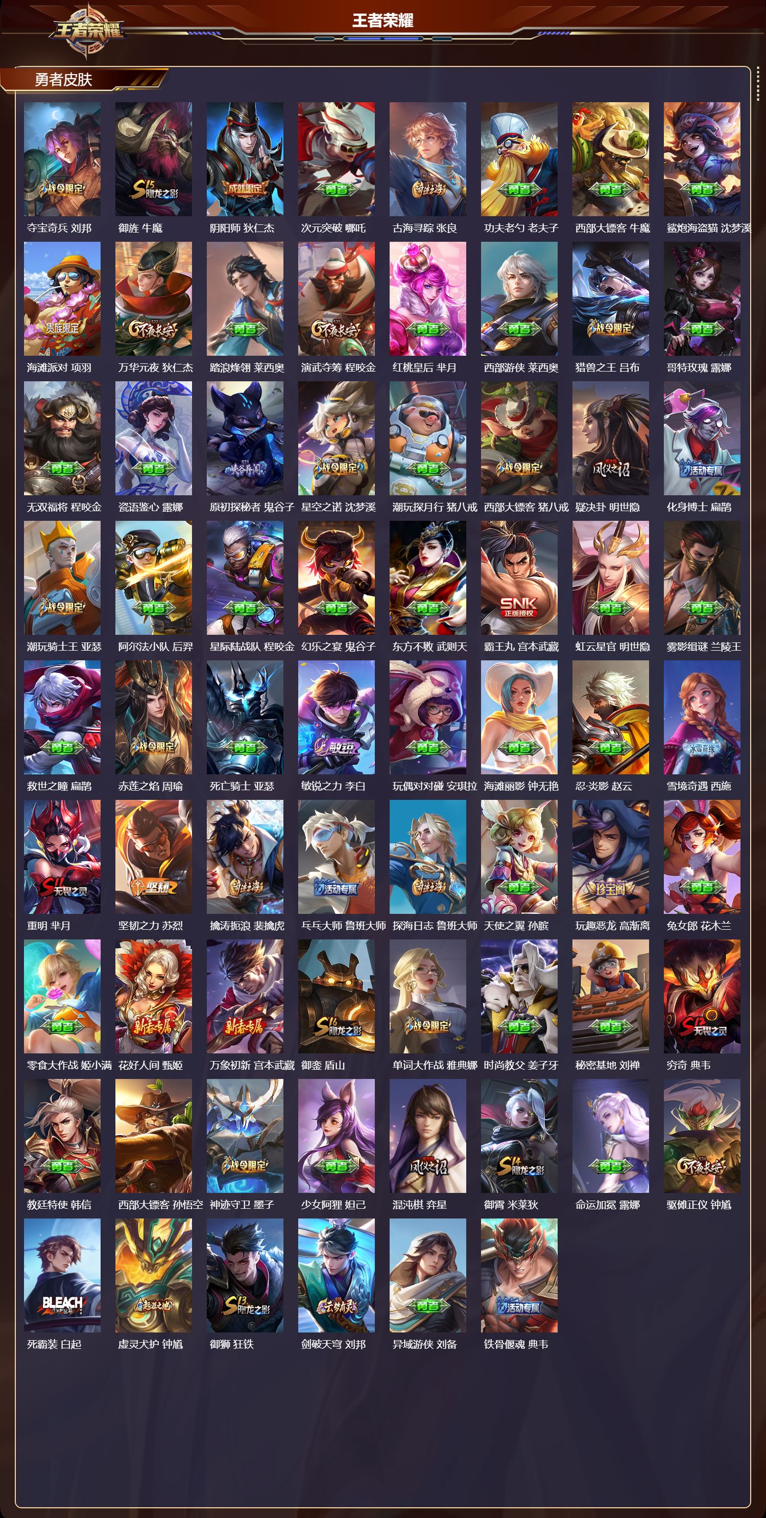 WZQM4303689王者荣耀账号详情图3