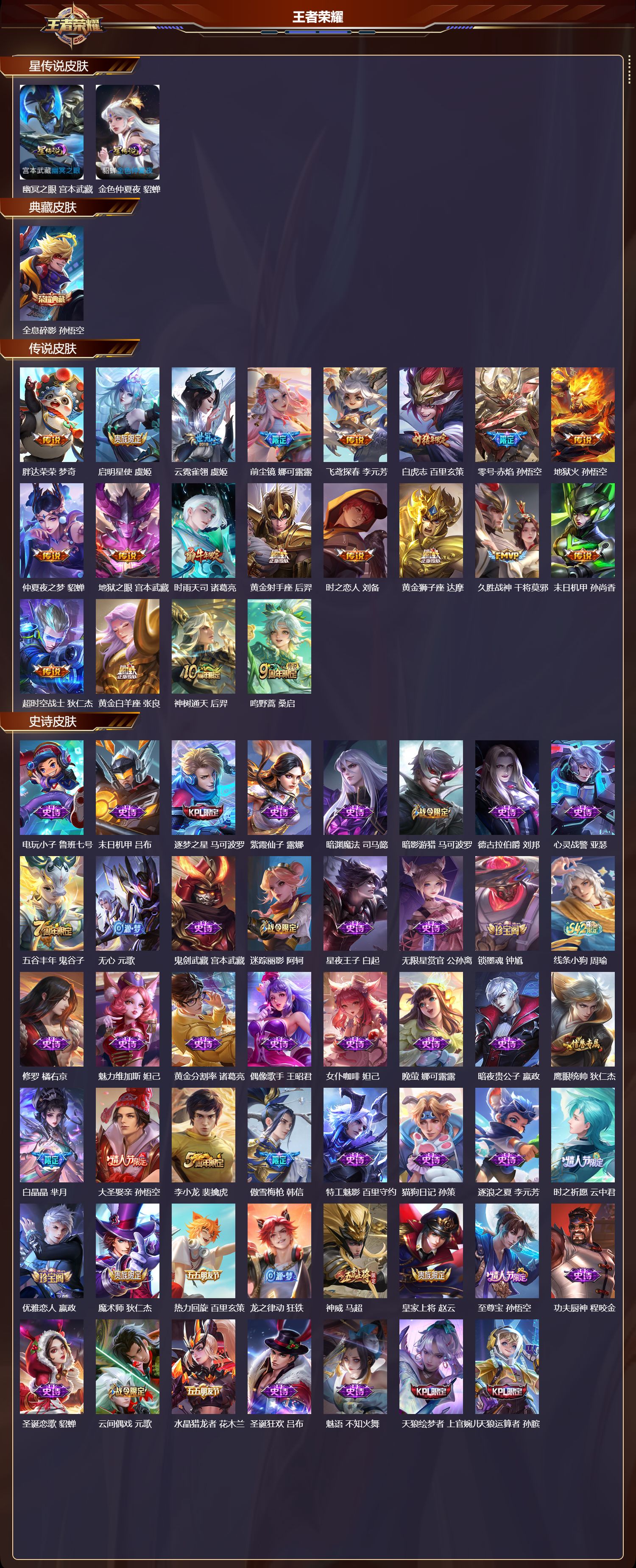 WZMK4303156王者荣耀账号详情图1