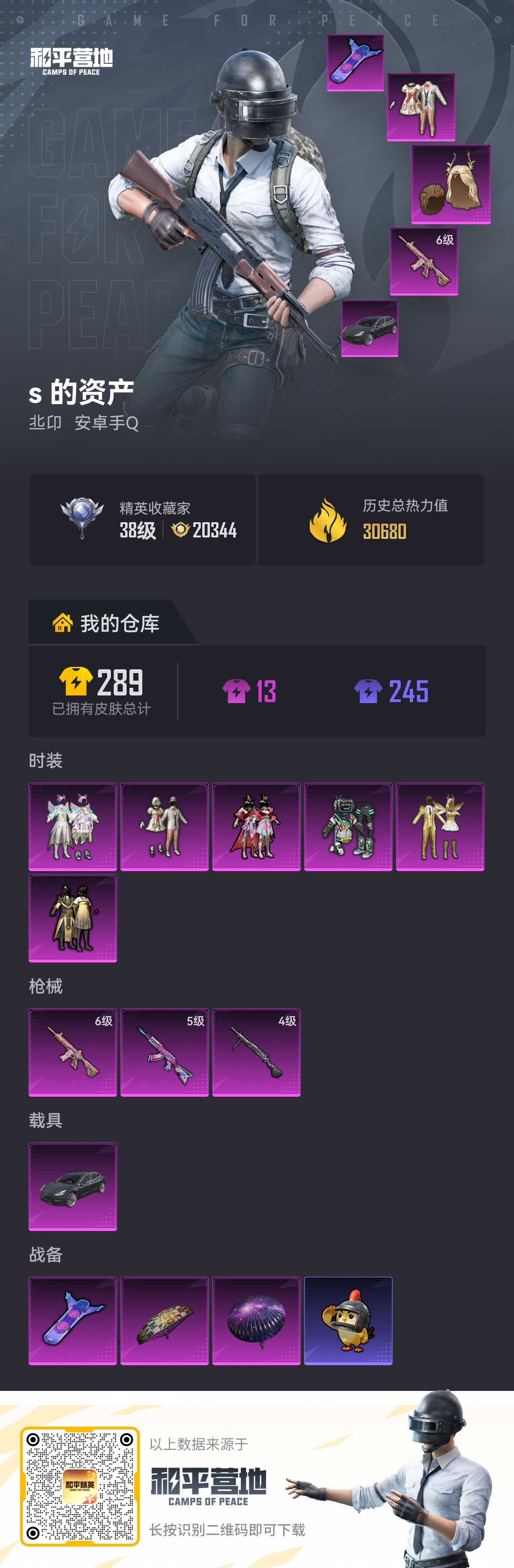 HPCMW4186030和平精英账号详情图1